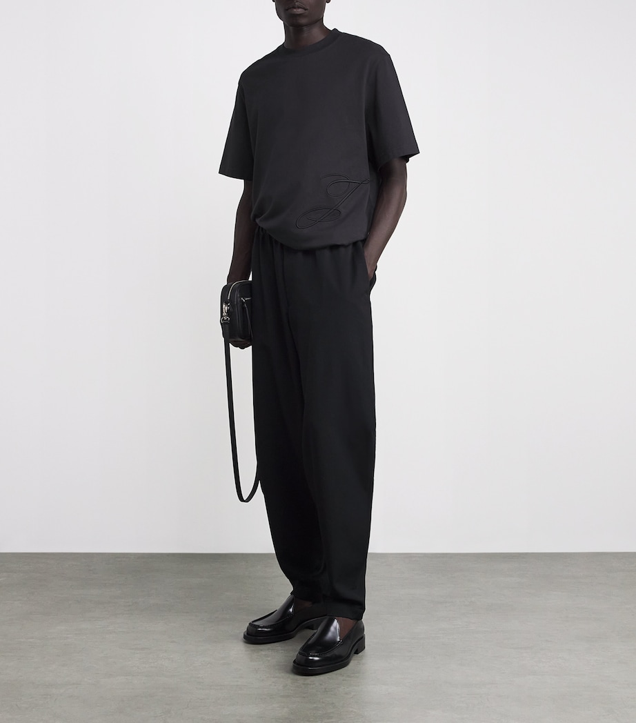 Cotton Signature T-Shirt 390-DARK NAVY Image 2