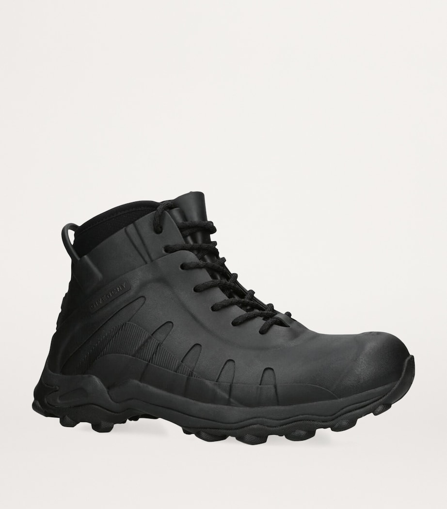 x Bogs Leather Lace-Up Boots BLACK Image 4