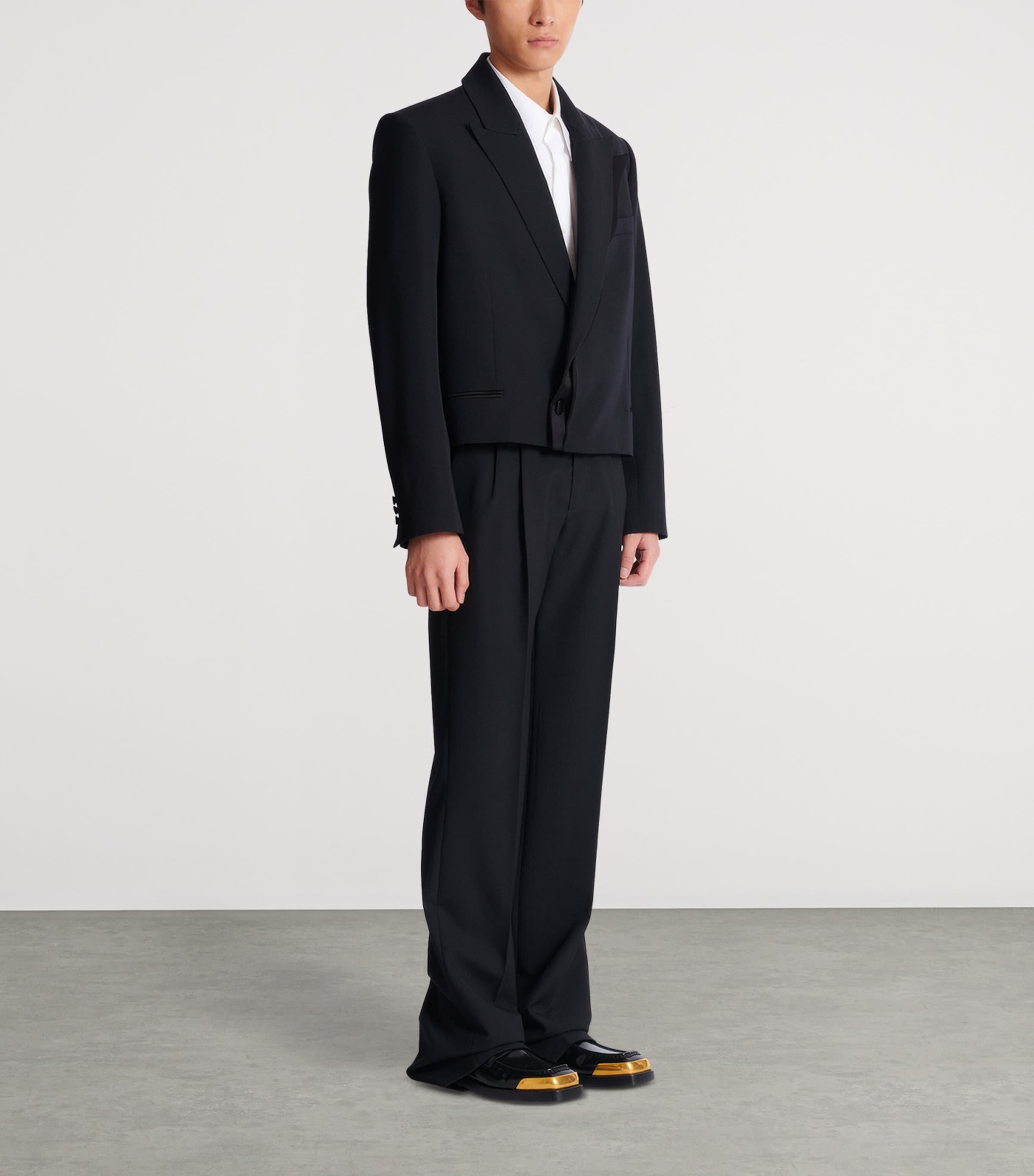 Cropped Wool Blazer EAP NOIR/NOIR Image 2