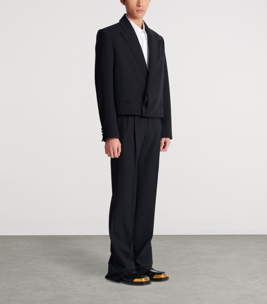 Cropped Wool Blazer EAP NOIR/NOIR Image 2
