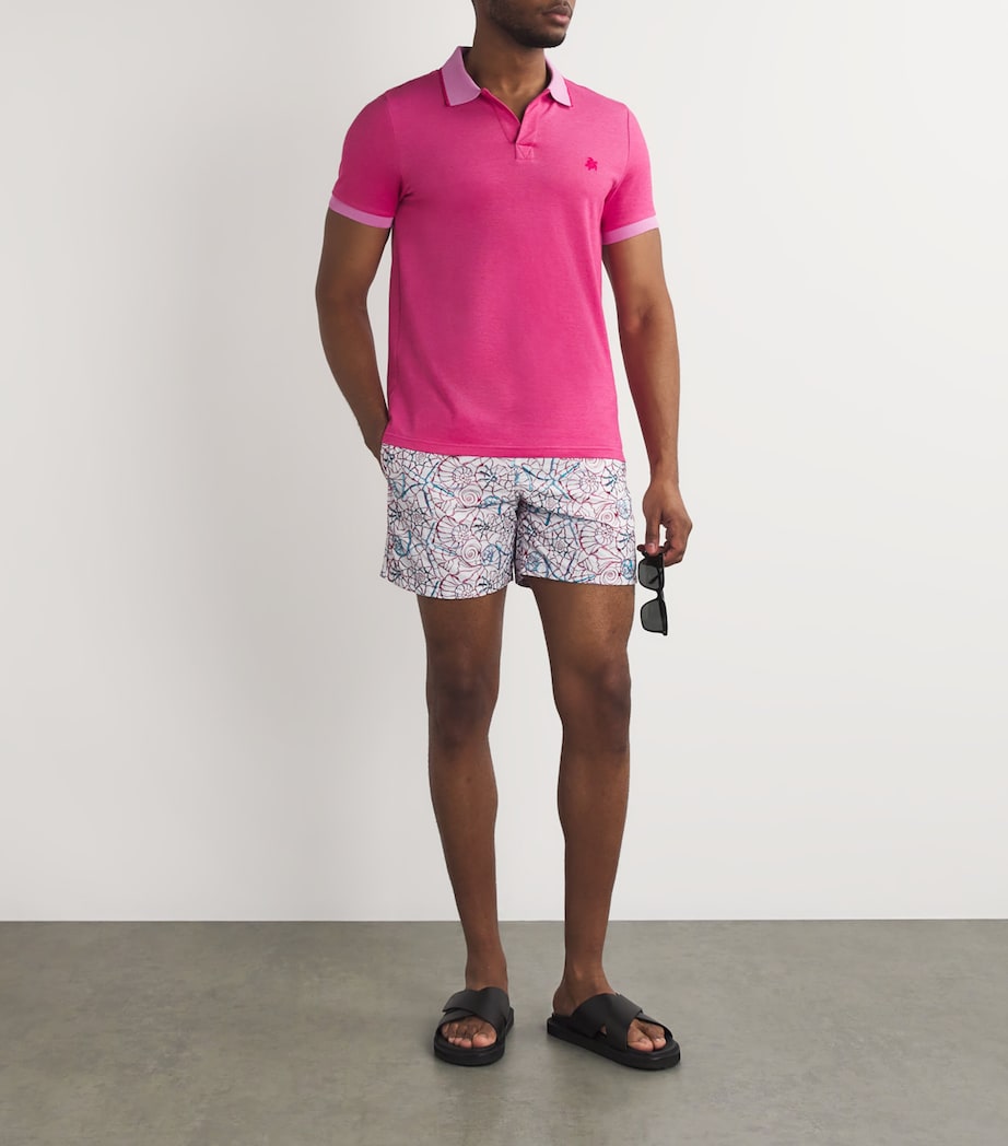 Embroidered-Shells Mistral Swim Shorts 010 WHITE Image 2