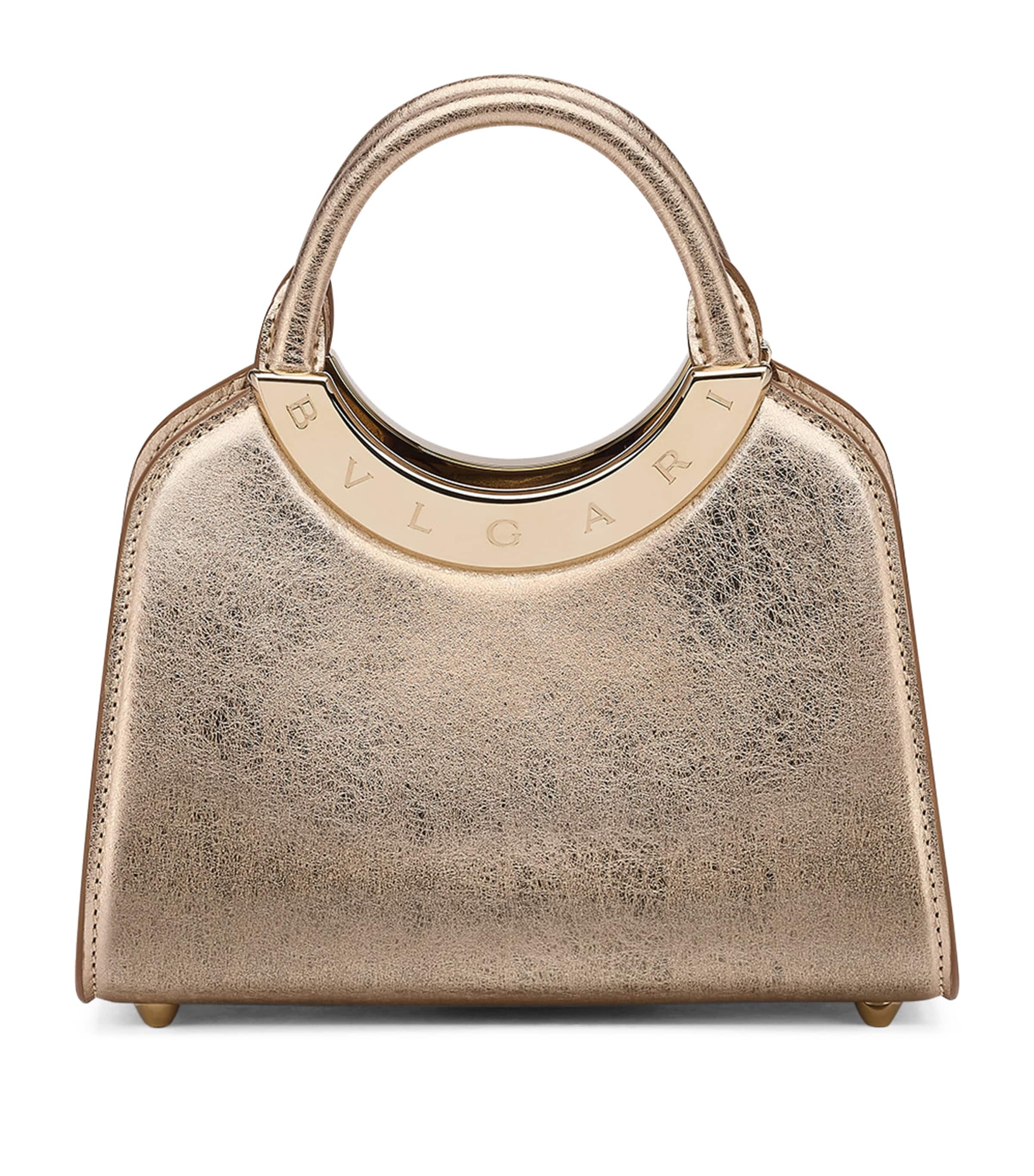 【BVLGARI】 Bvlgari Roma Mini Borsa A Mano ハンドバッグ BVLGARI】ブルガリ ローマ ミニ トップ ハンドル バッグ