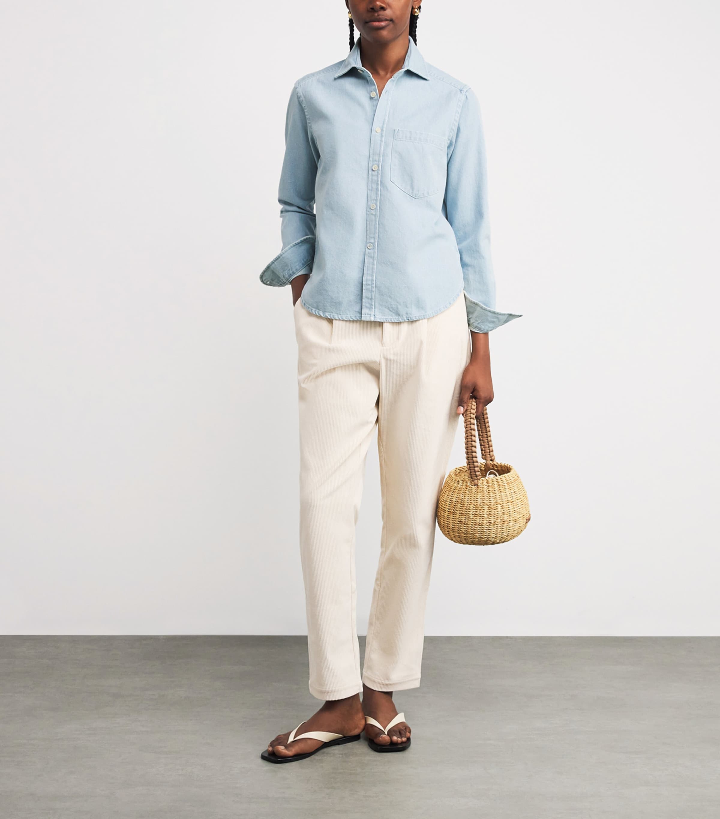 Denim Classic Shirt BLEACH Image 2