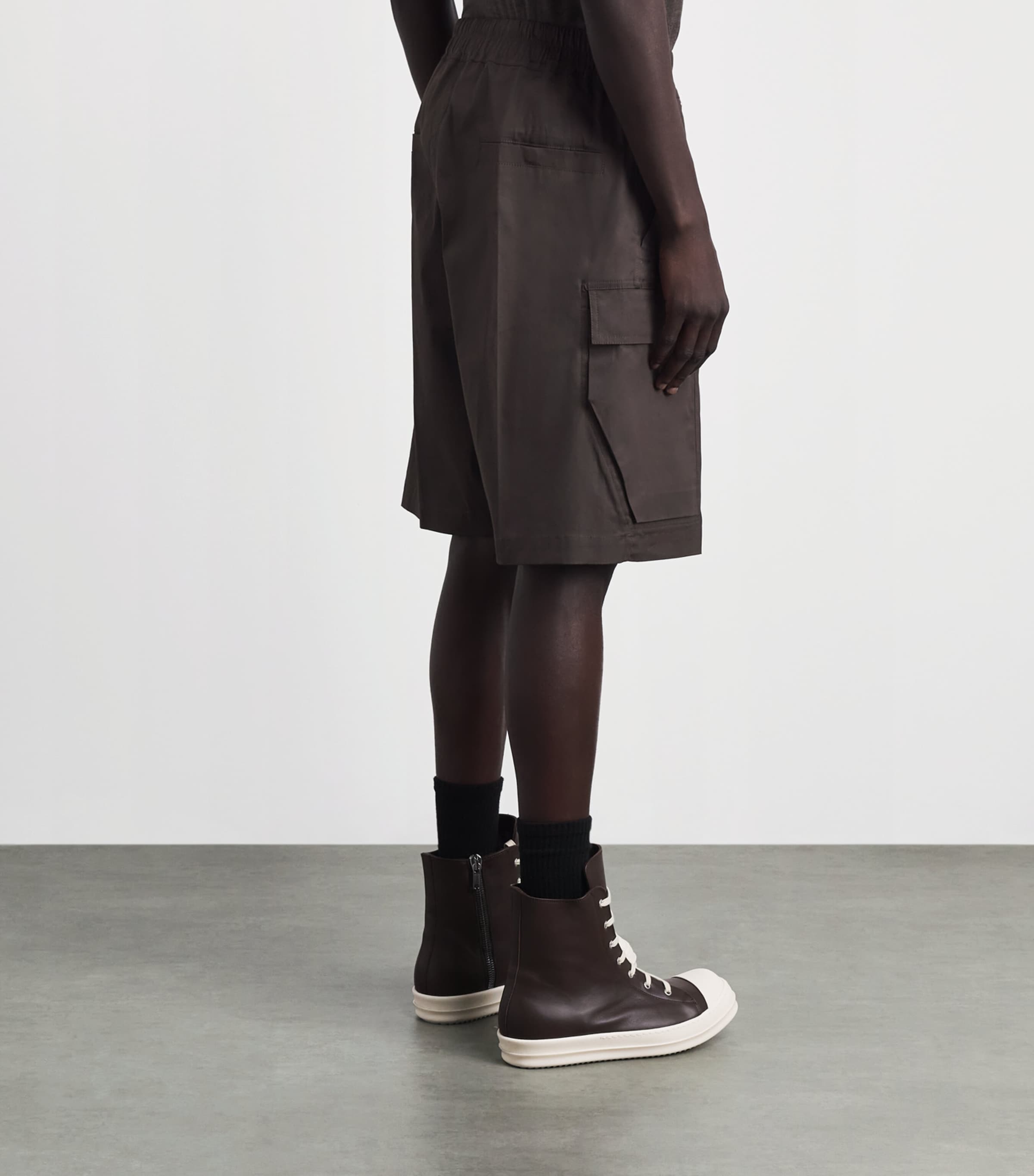 Rick Owens Mens Cargobela Shorts Drk Dust Image 5