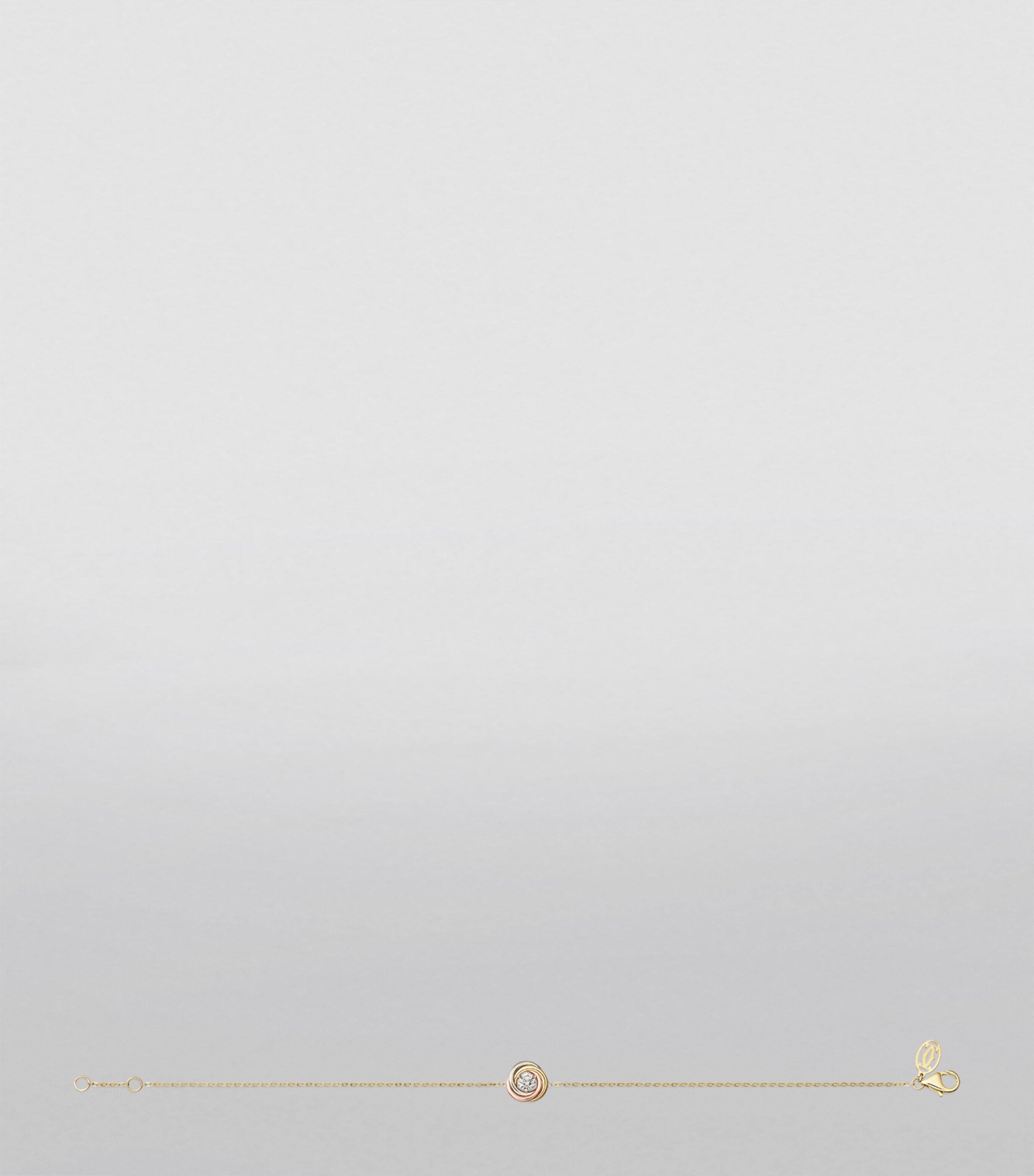 Mixed Gold and Diamond Trinity Bracelet MIXED GOLD Image 5