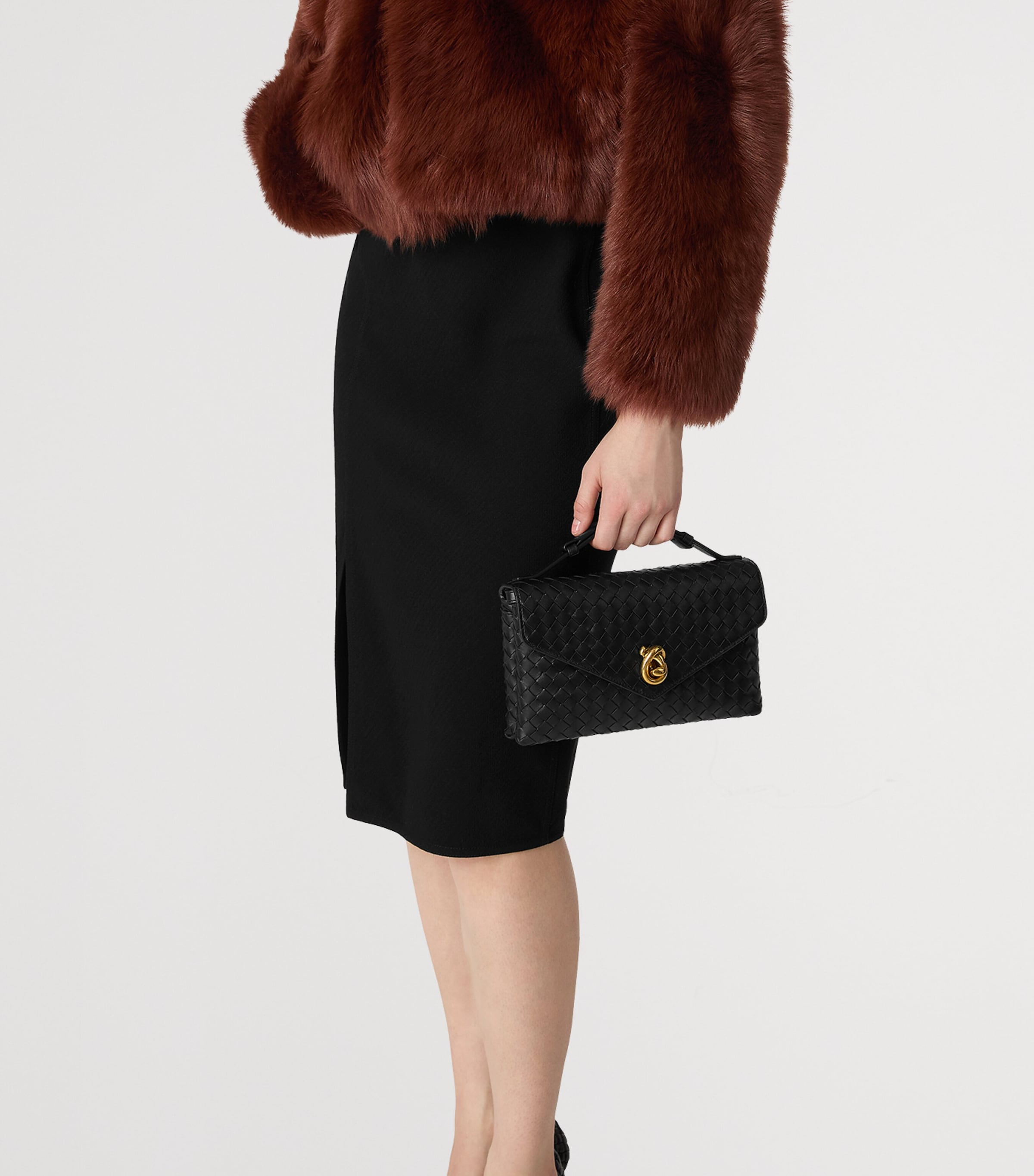 Lambskin Knot Lock Top-Handle Bag 1019 Image 6