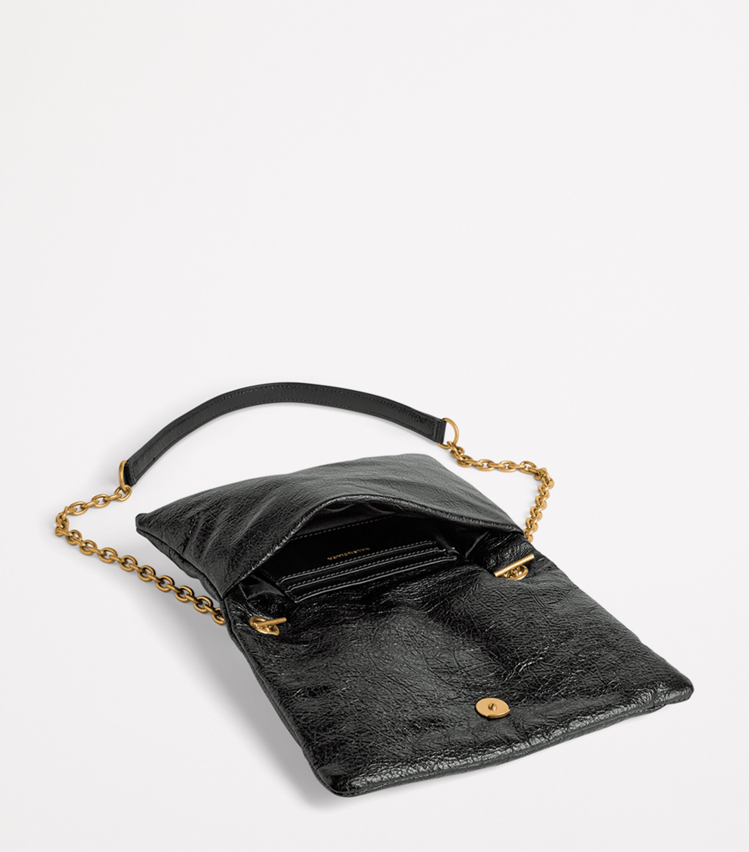 Balenciaga Black Leather Monaco Nano Shoulder Bag | Harrods US