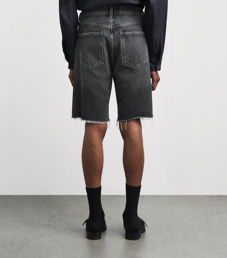 AGOLDE Mens Denim Anson Shorts Clipvdk Wsh Blk Image 5