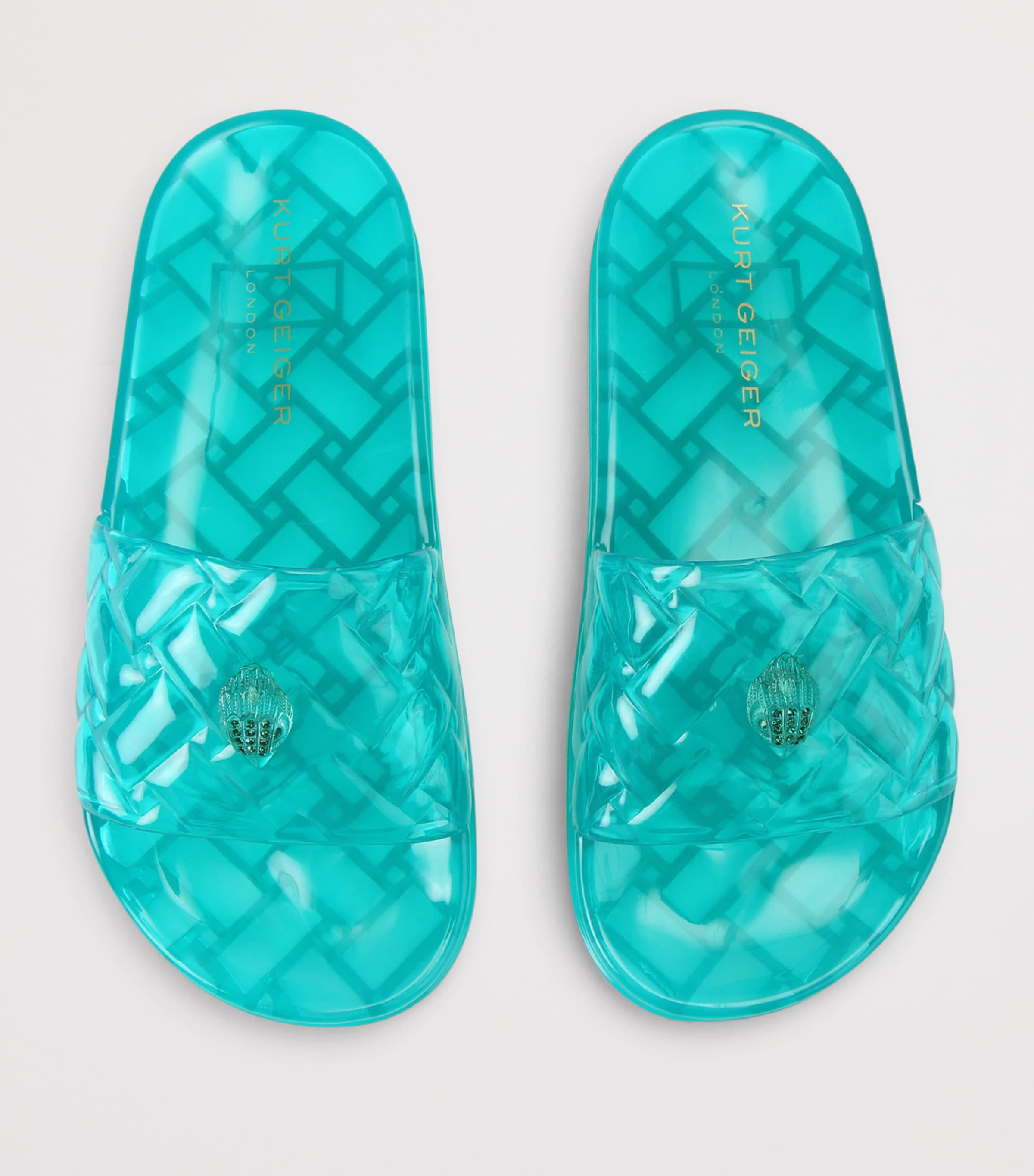 Kurt Geiger London Jelly Meena Slides Green Image 4