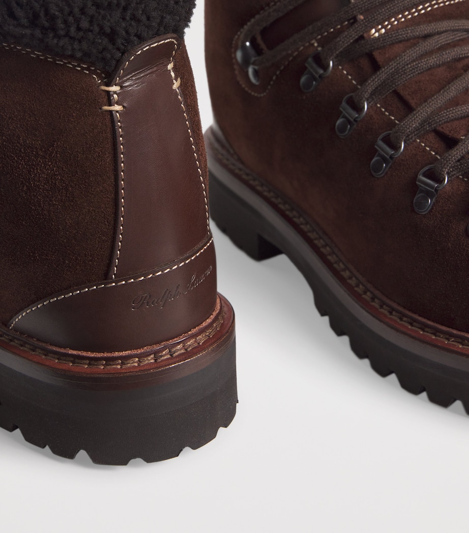 Suede Halpin Lace-Up Boots LUGGAGE BROWN Image 7