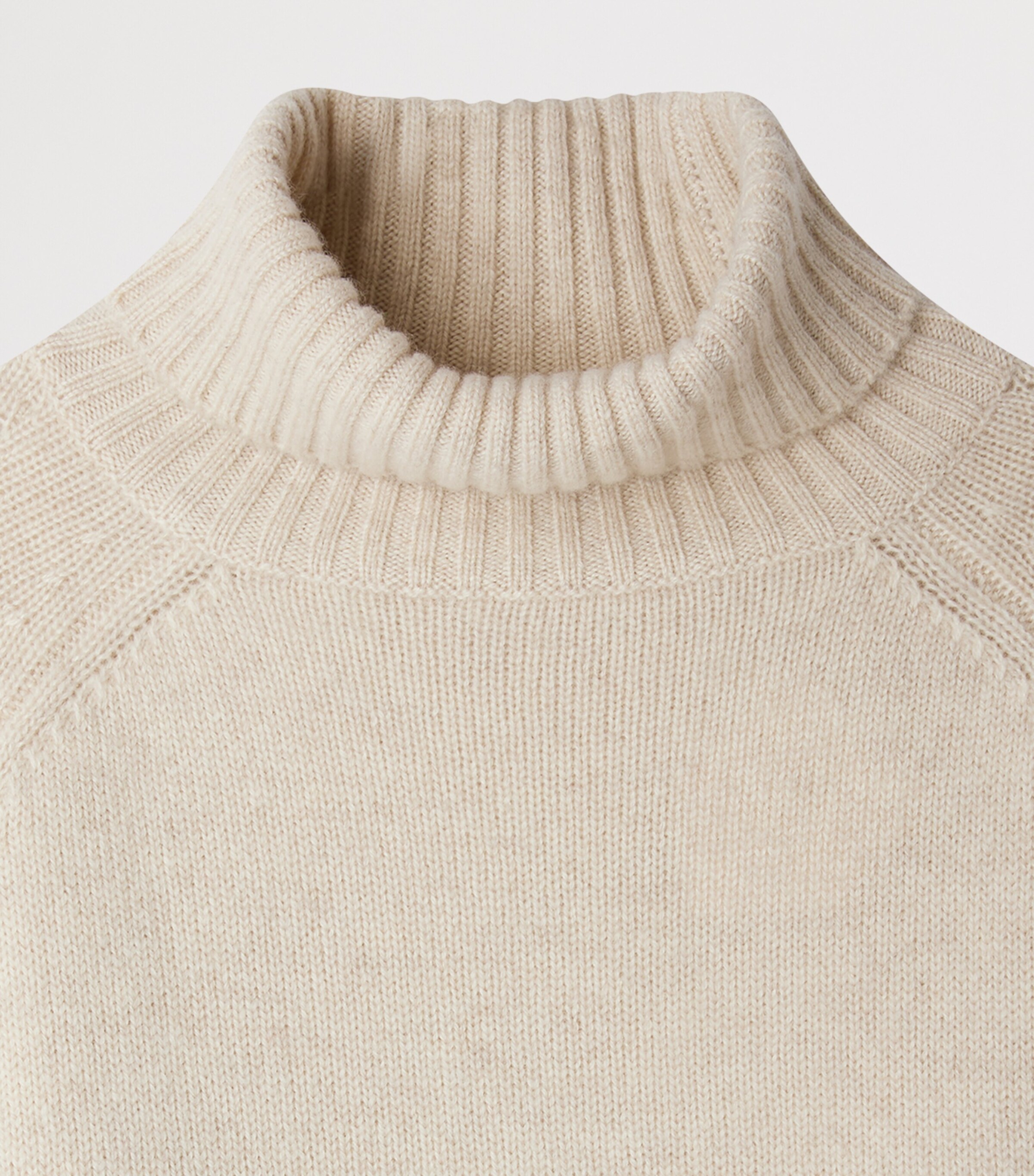 Cashmere Rollneck Sweater (4-8 Years) NATUREL Image 3