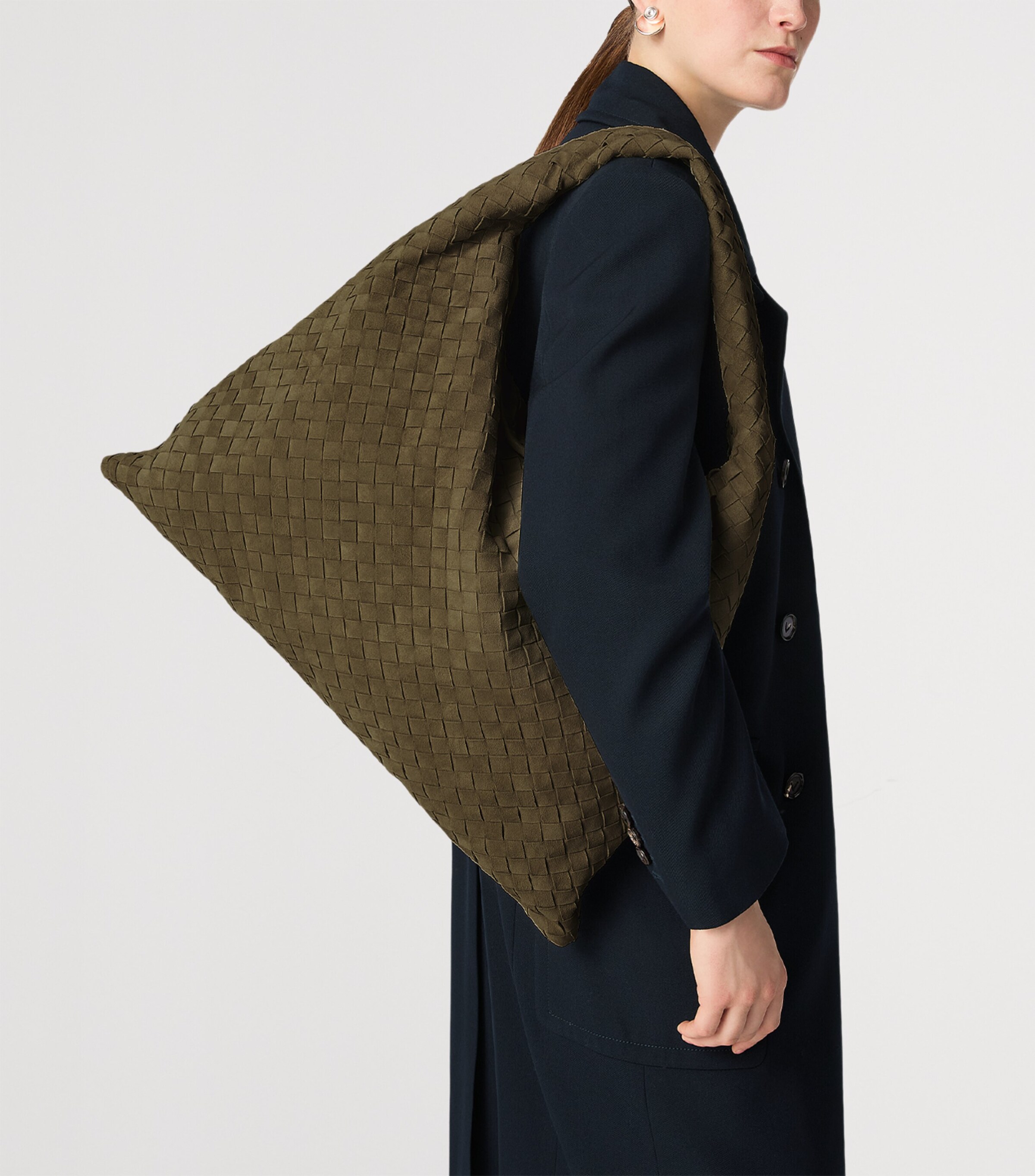 Large Suede Hop Shoulder Bag 2859 Image 2