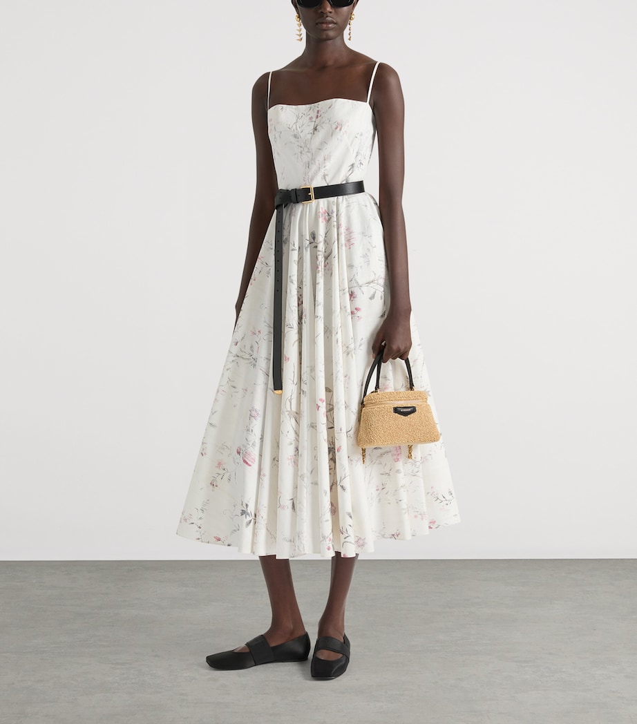 Givenchy Womens Cotton Sliced Midi Dress White Image 2