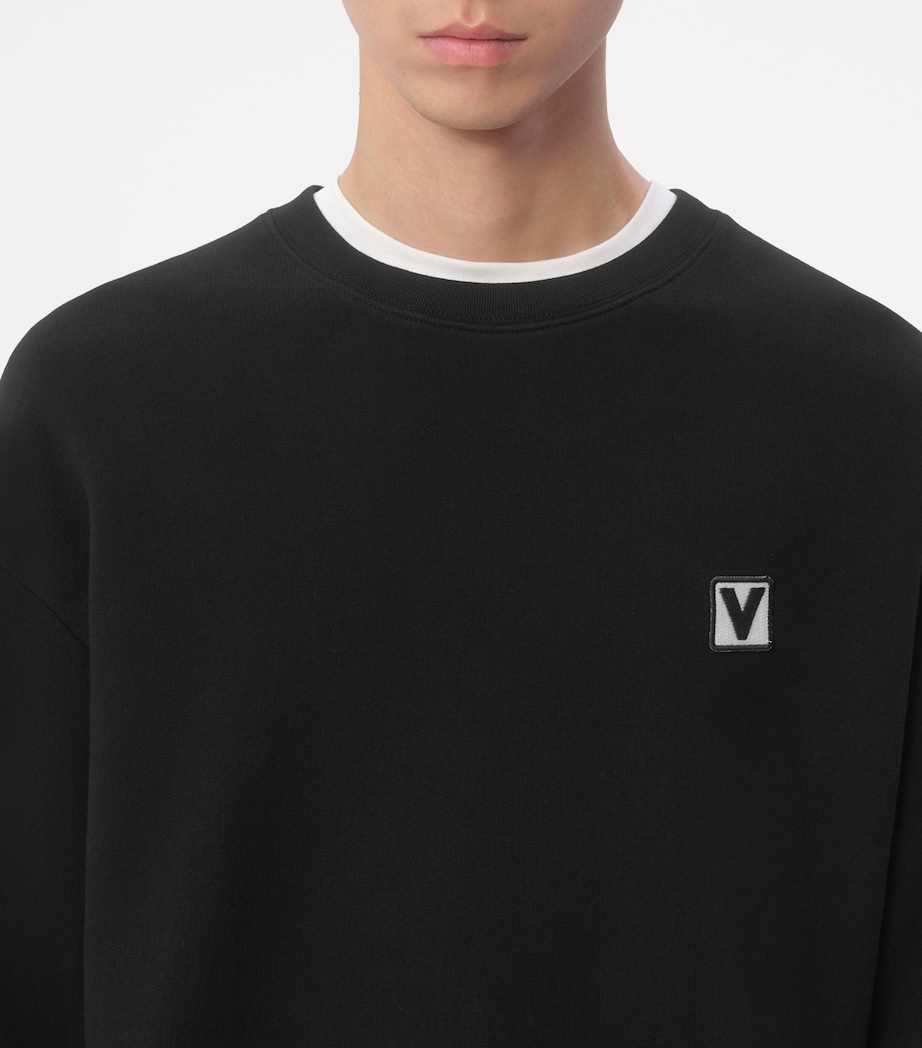Cotton Chez Valentino Sweatshirt 0NO Image 5