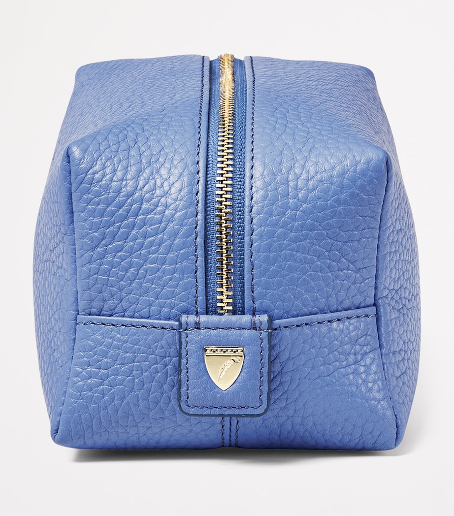 Leather London Make-Up Bag CAPRI BLUE Image 3