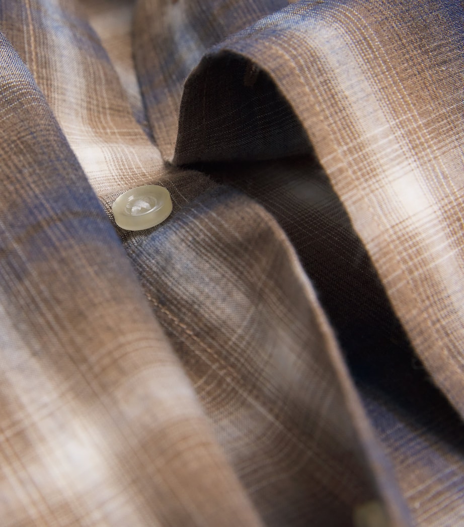 Cotton Check Shirt ICDCOFF/CREAM/NAVY Image 5