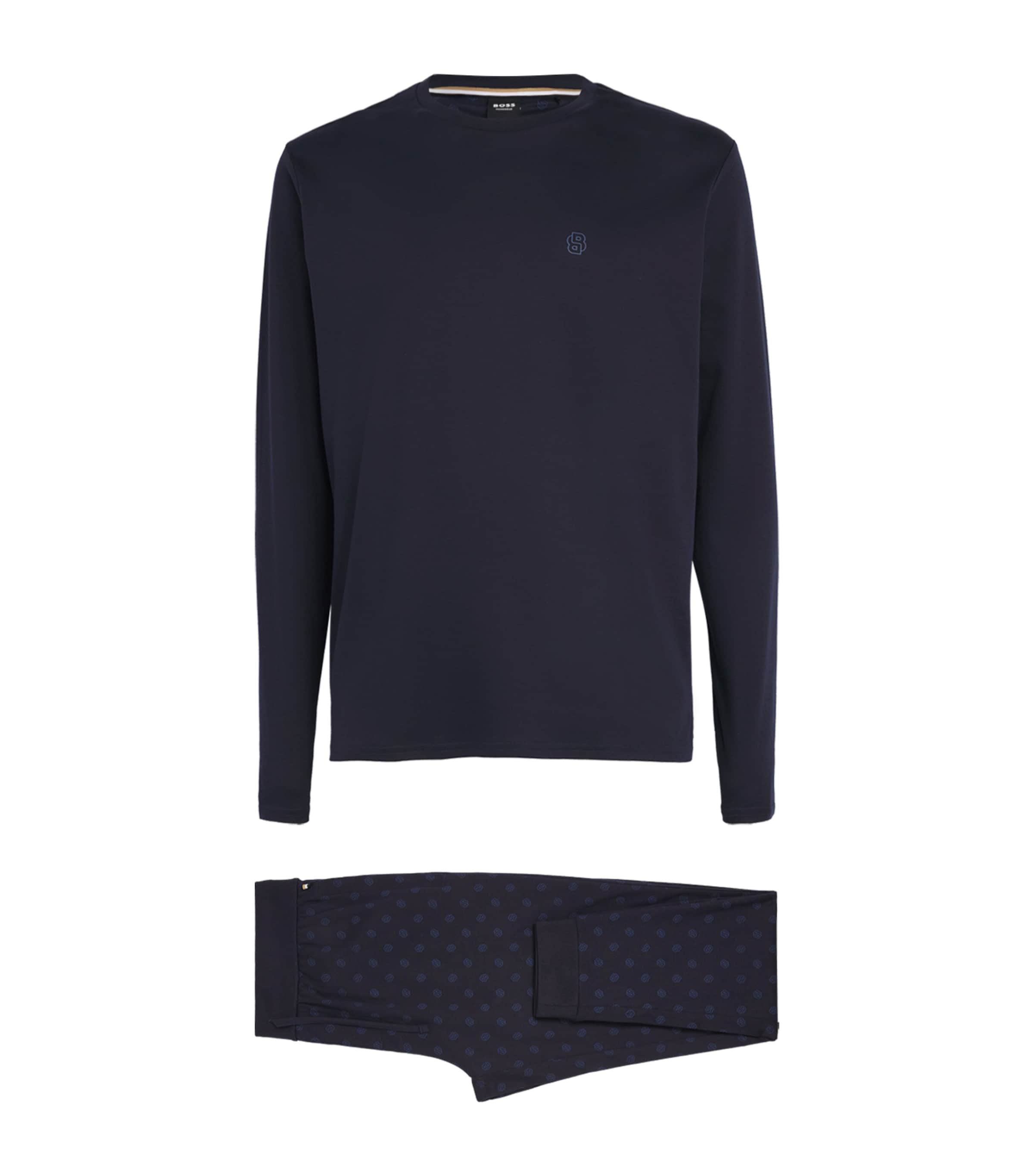 Cotton Logo Lounge Set 404-DARK BLUE Image 1