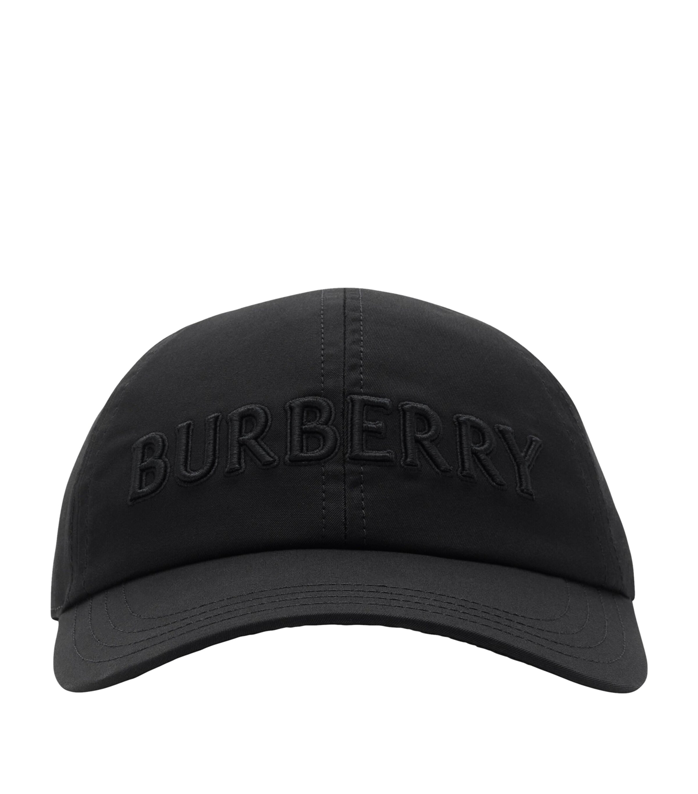 Burberry Cotton Gabardine Logo Cap Black Image 1