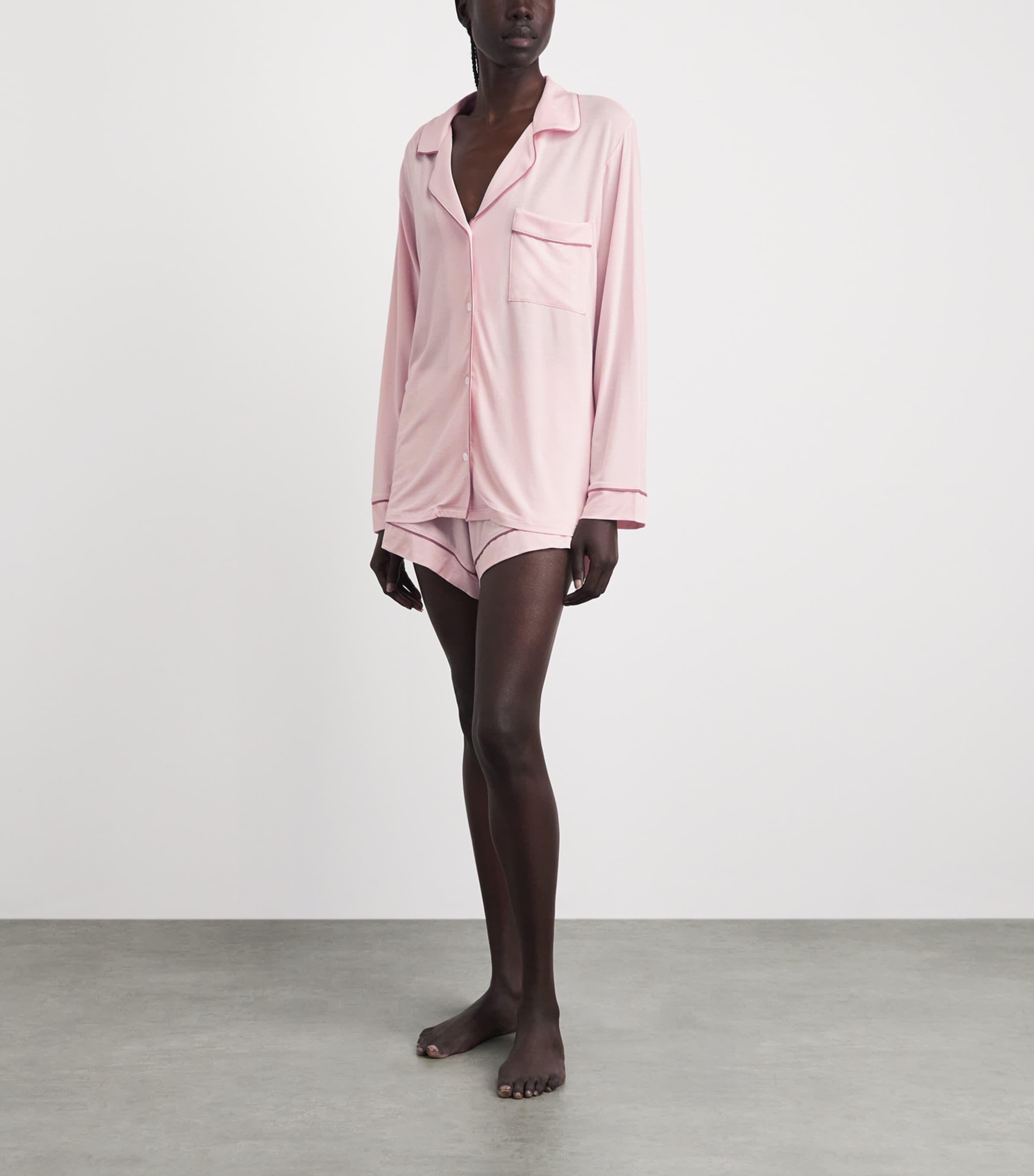 Eberjey Womens Gisele Short Pyjama Set Ppfig Pale Pink Image 2