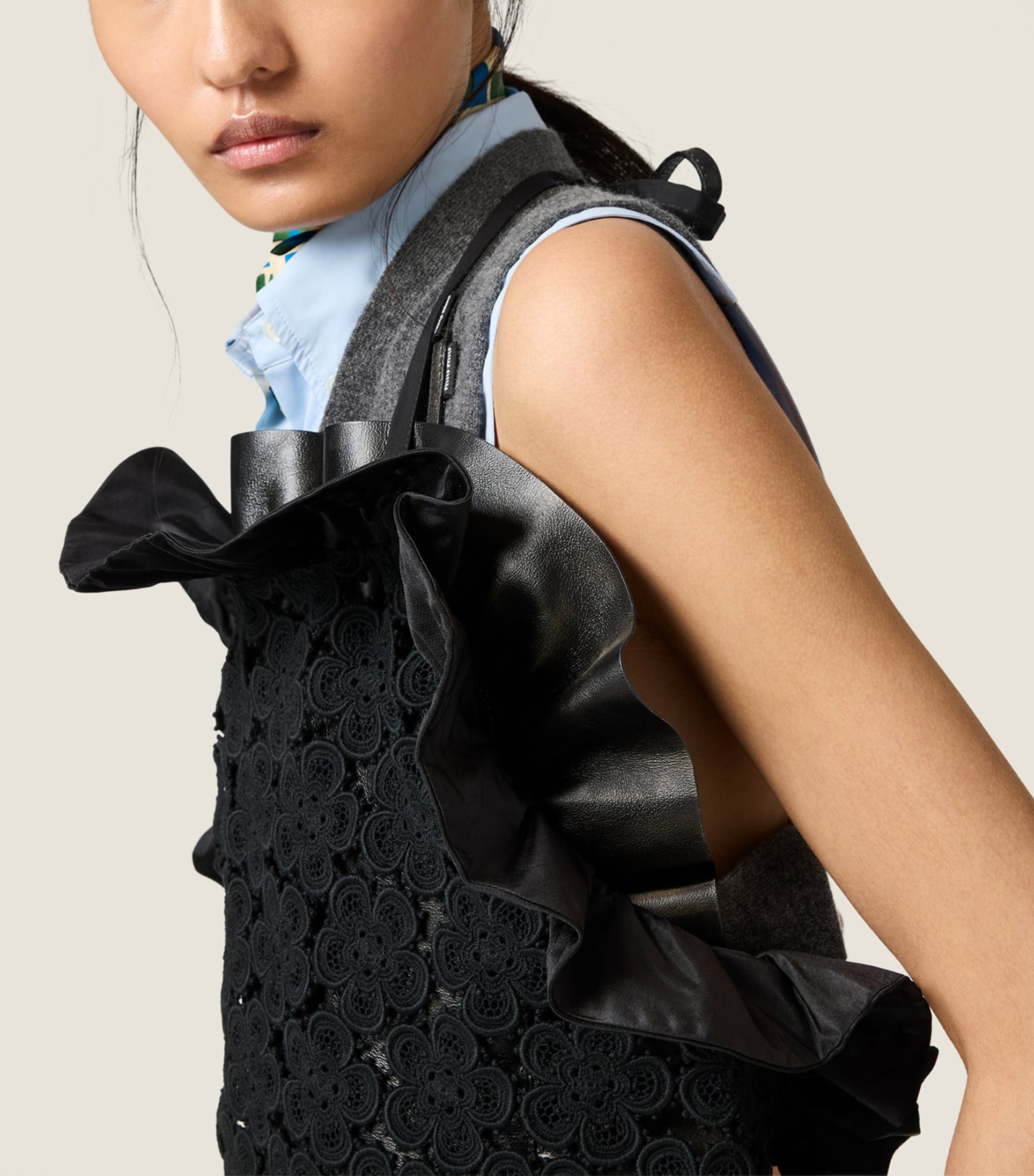 Cotton Macramé Pinafore Top F0002 Image 4