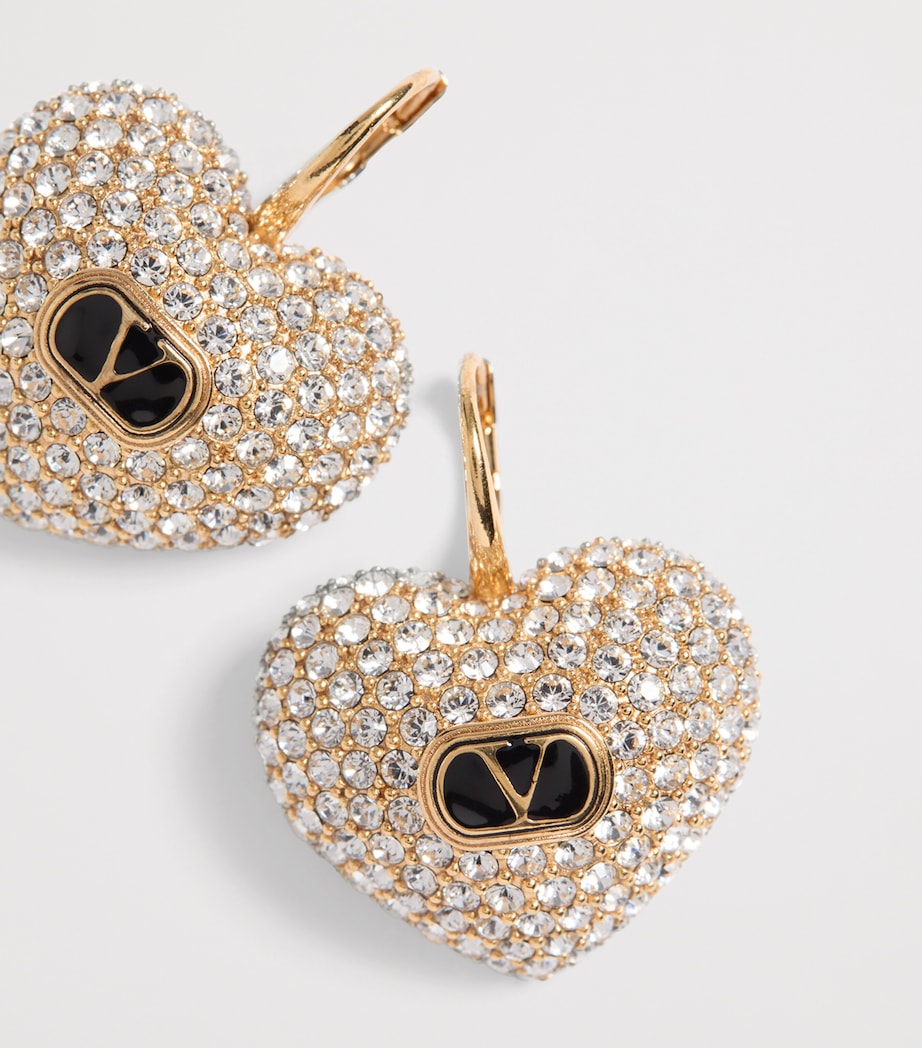 Crystal-Embellished Coeur Royal Earrings RG5 Image 5