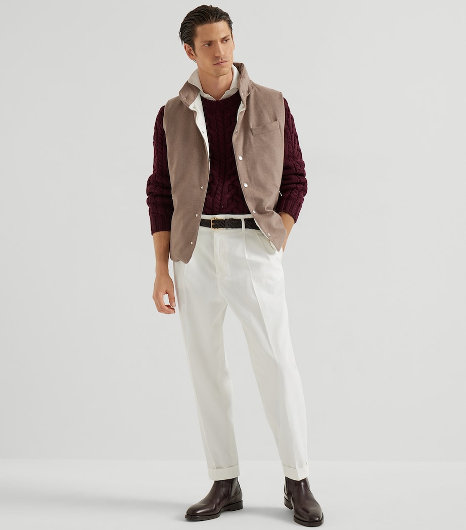 Wool Down-Filled Padded Gilet CSV18 Image 4