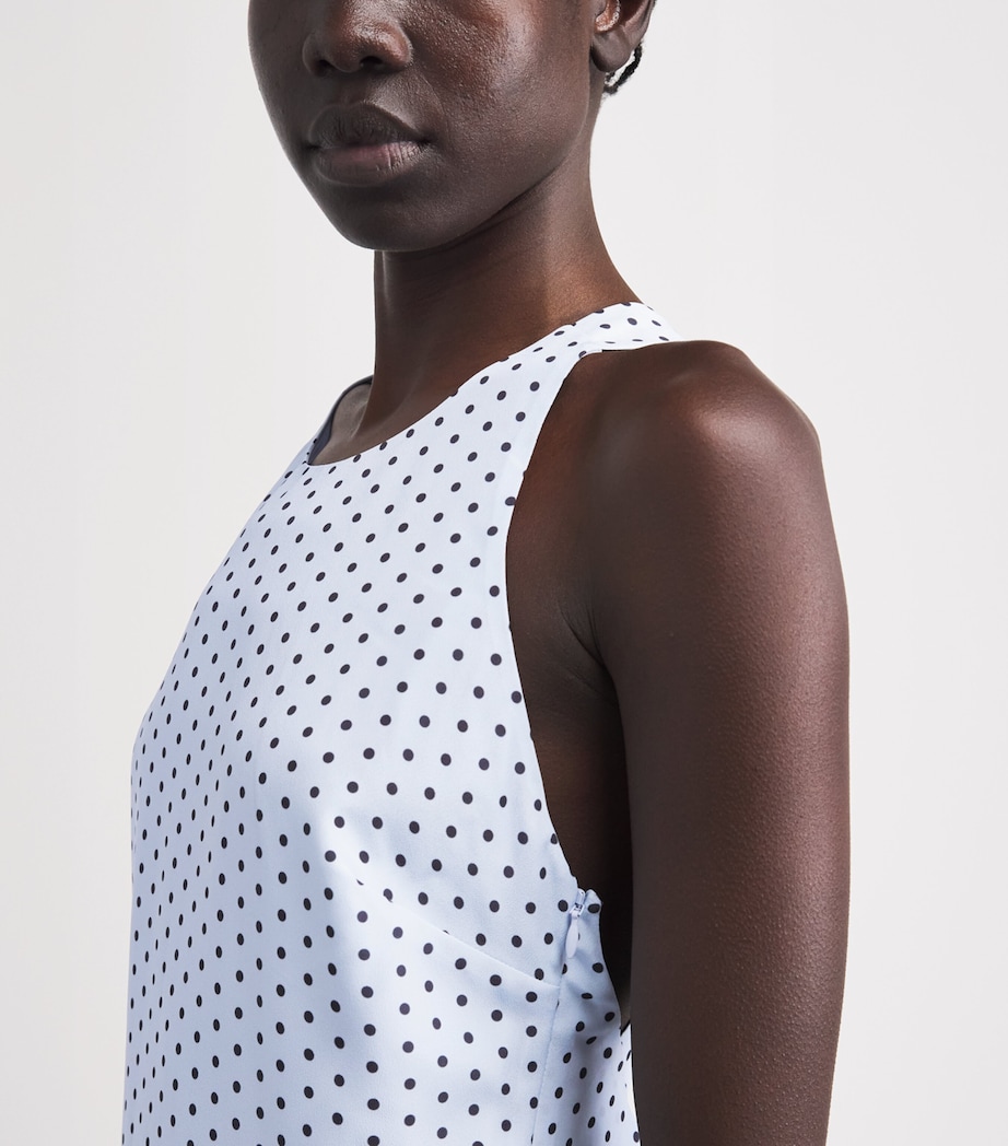 Claudie Pierlot Womens Pleated Polka Dot Midi Dress Light Print Image 5