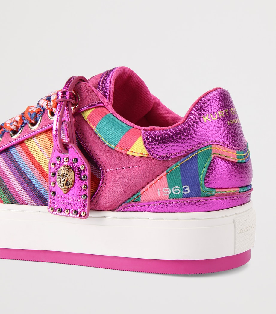 Kurt Geiger London Southbank Tag Sneakers Fushia Cmb Image 2