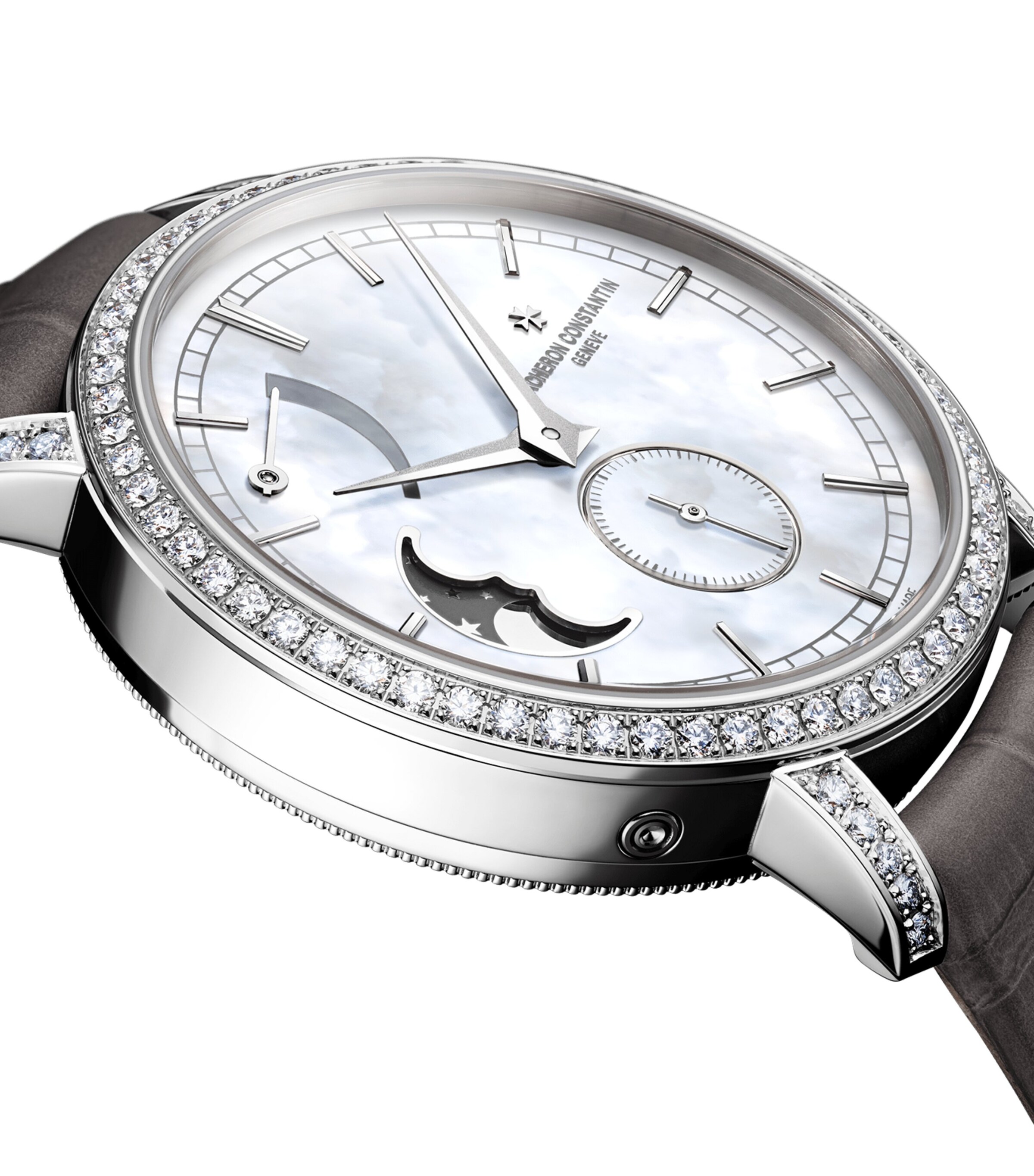 White Gold and Diamond Traditionnelle Moon Phase Watch 36mm WHITE GOLD Image 2