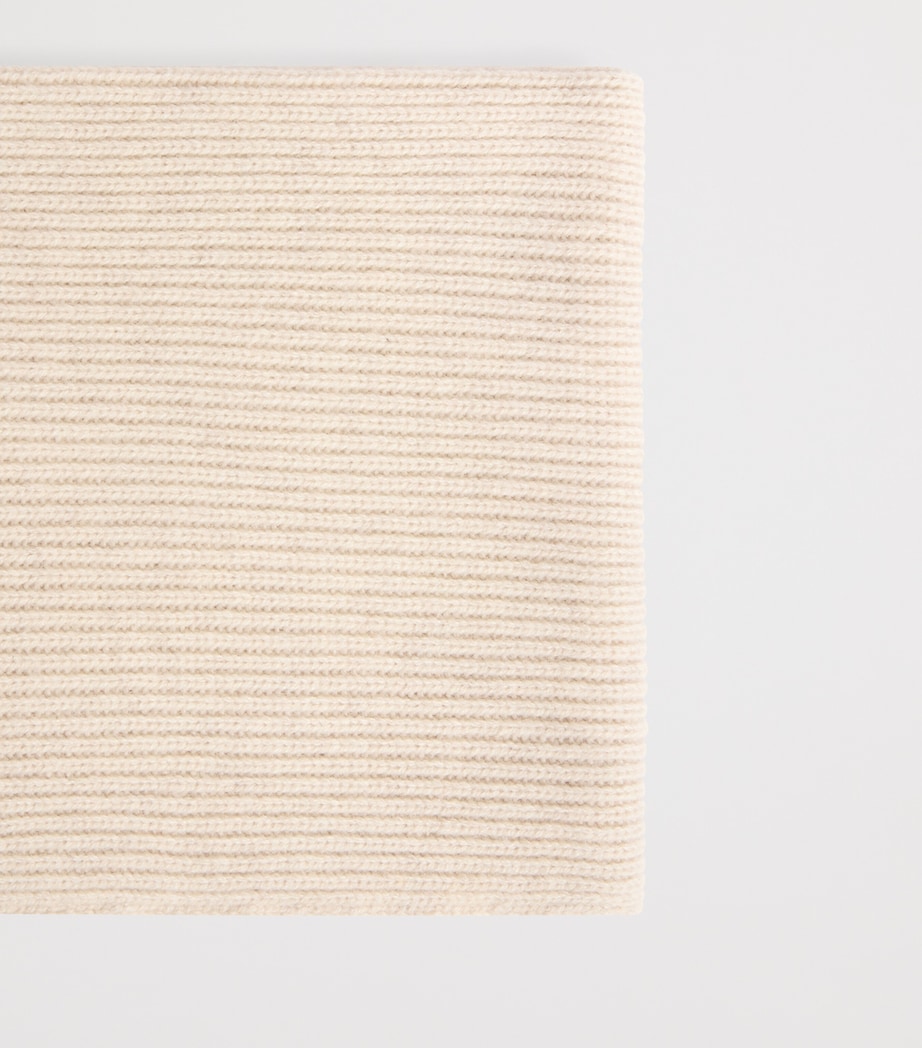 Cashmere Ribbed Tatodine Snood NATUREL Image 2