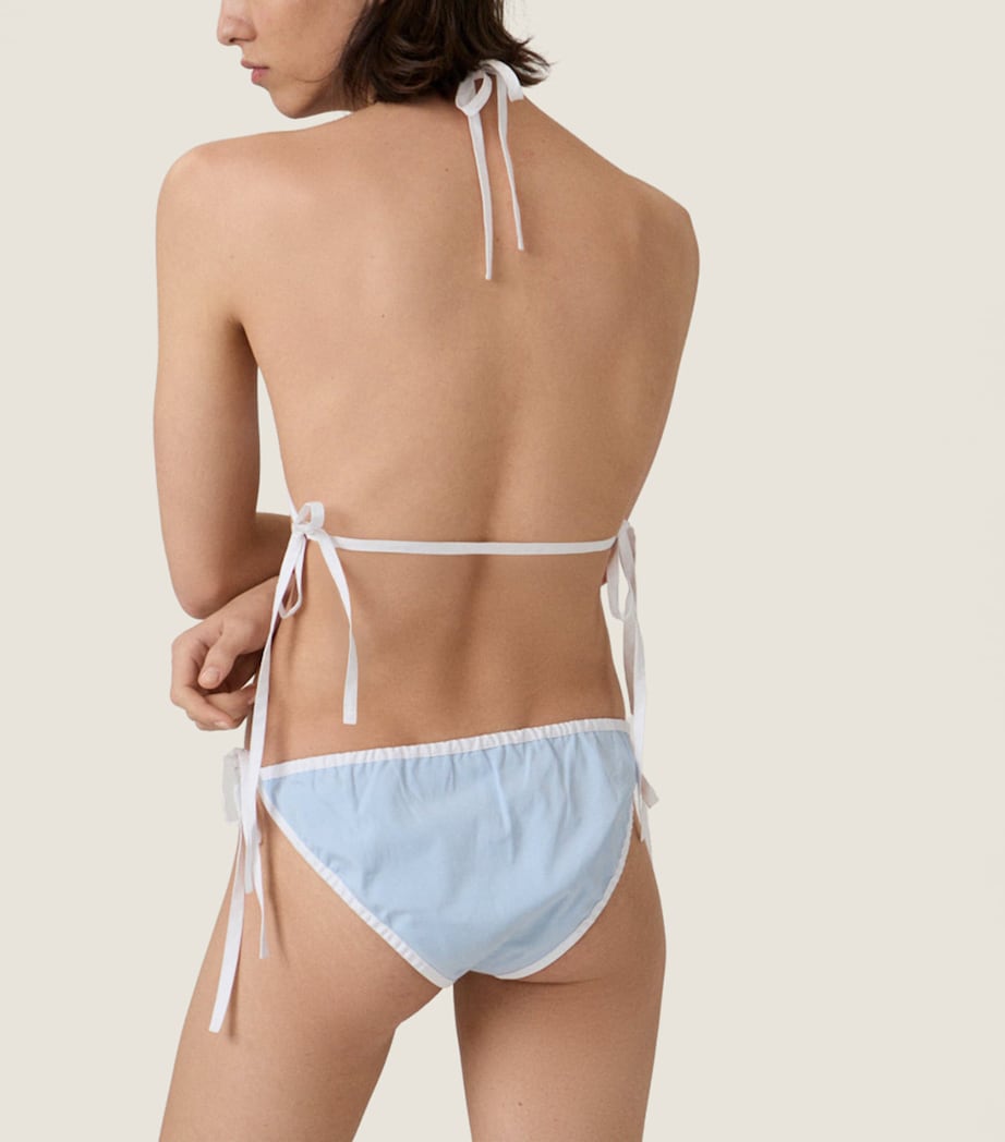 Miu Miu Womens Cotton Poplin Bikini Briefs Image 3