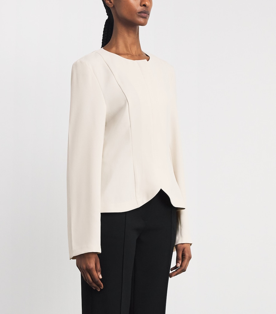 Stylein Womens Brienne Peplum Jacket Ivory Image 4