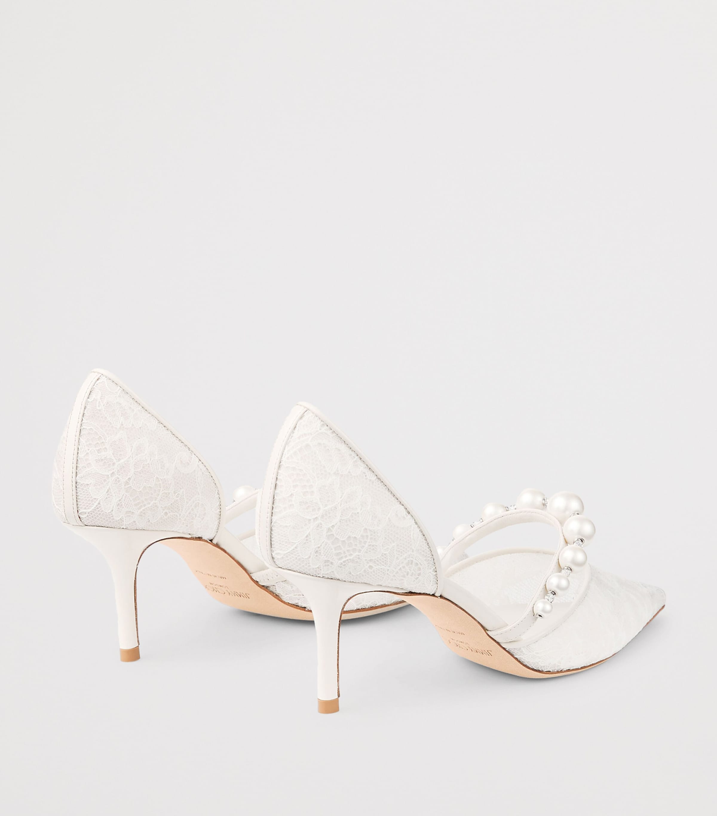 Jimmy Choo Aurelie 65 Lace Pumps Ivory/white Image 5