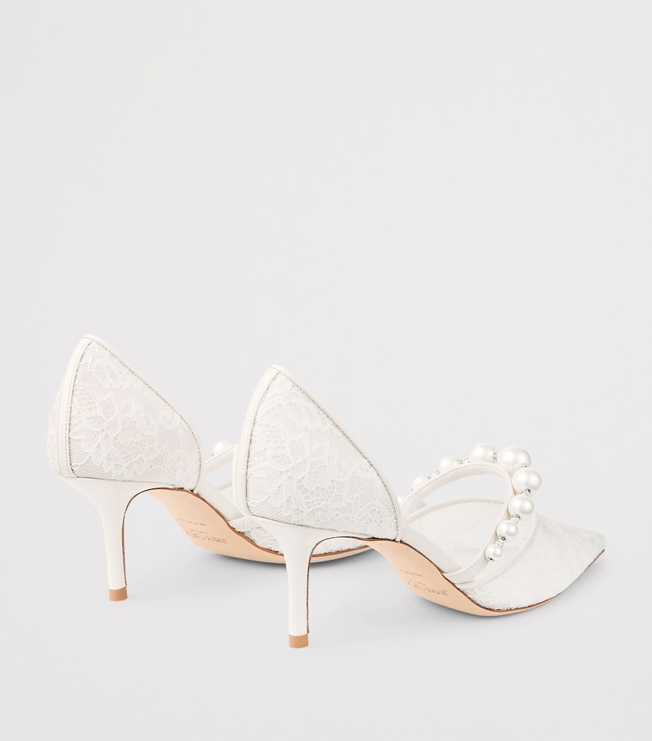 Jimmy Choo Aurelie 65 Lace Pumps Ivory/white Image 5