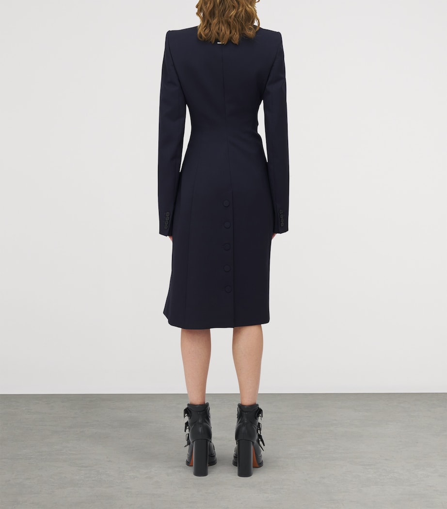 Wool Twisted-Lapel Coat 4100 Image 4