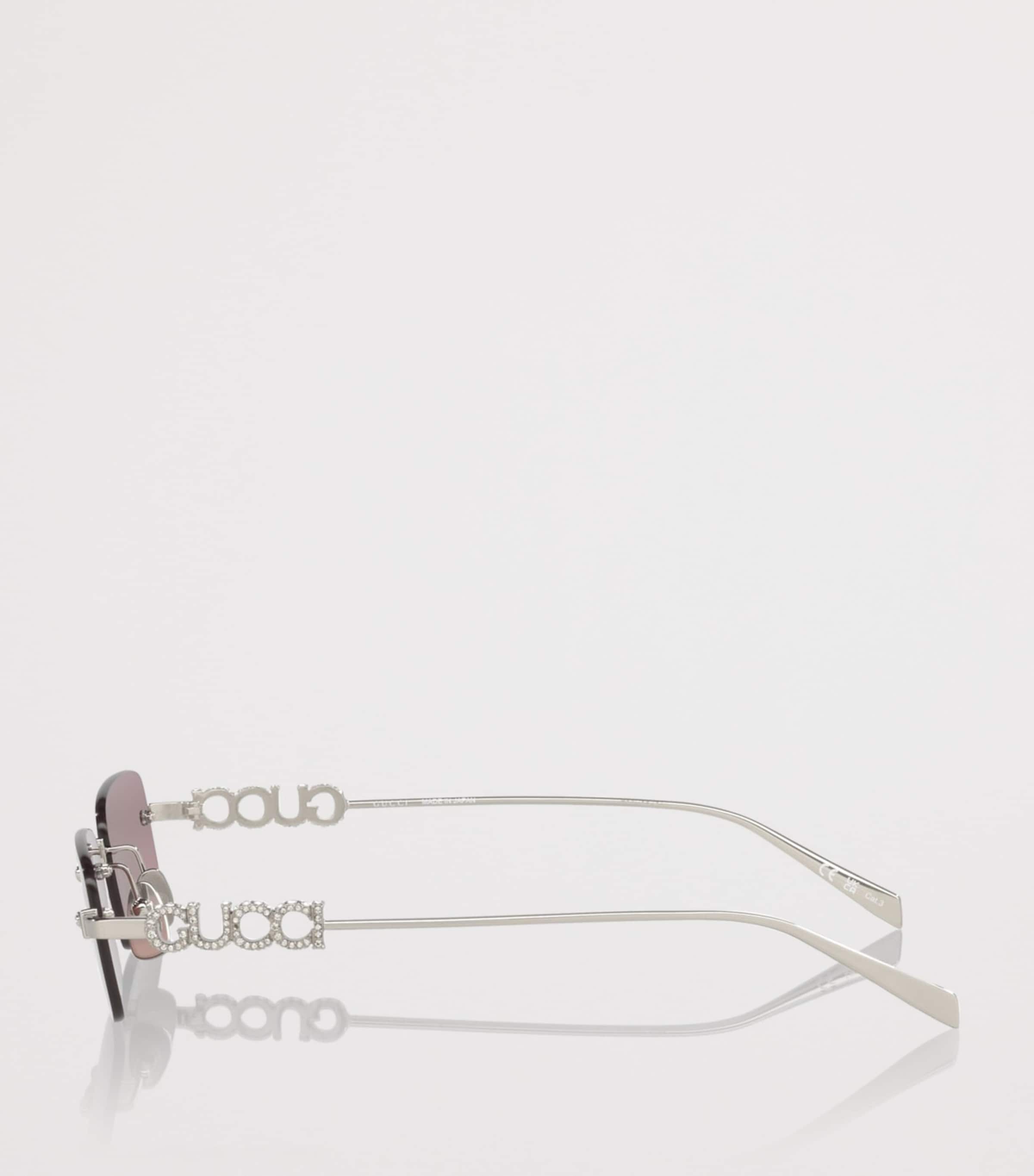 Gucci Metal Rectangular Sunglasses Image 3