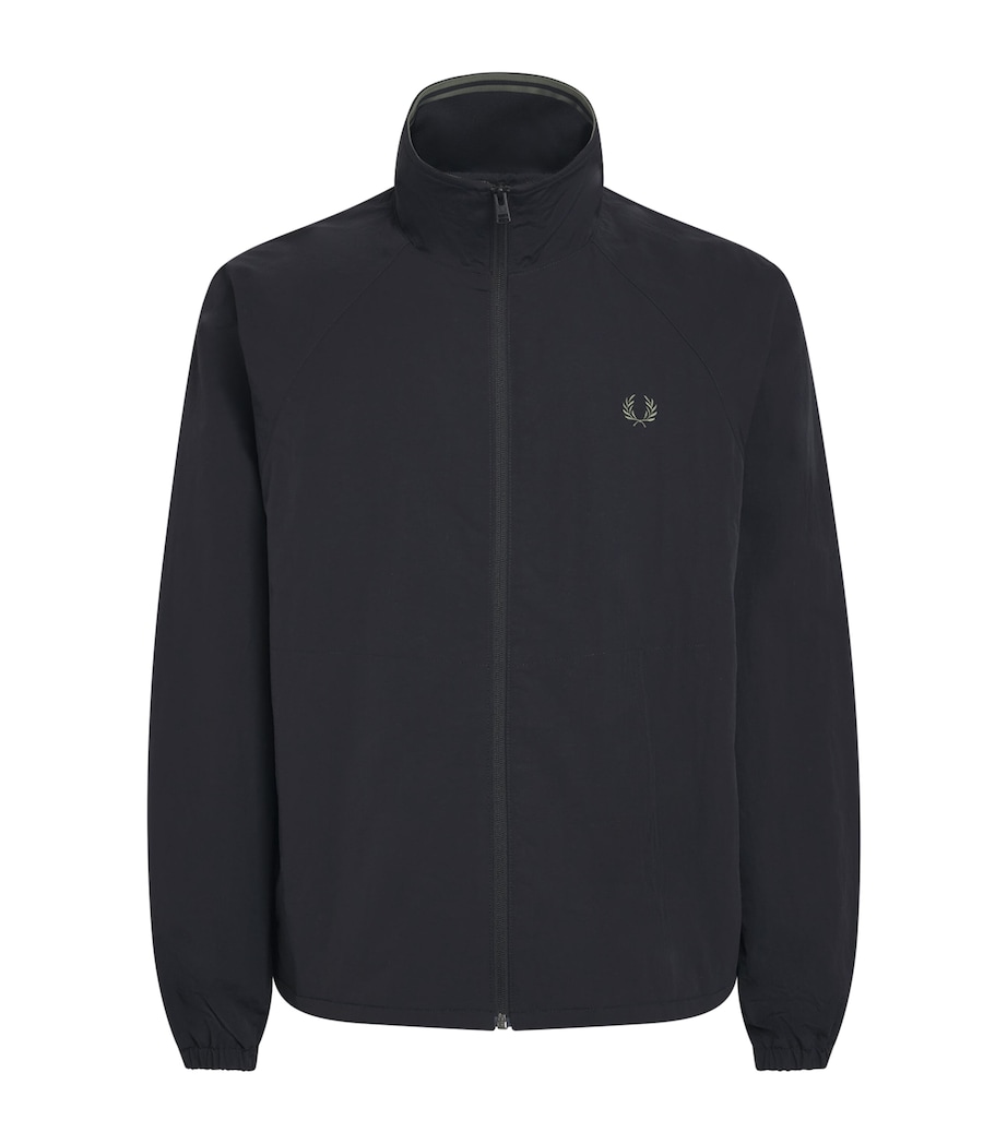 Fred Perry Mens Taslan Oversized Shell Jacket Black Image 1
