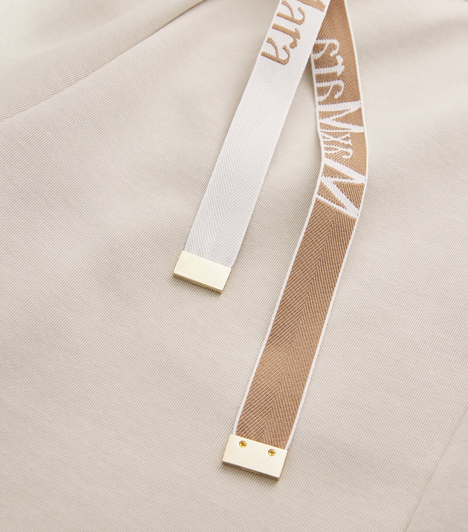 Cotton-Blend Jersey Trousers IVORY Image 5