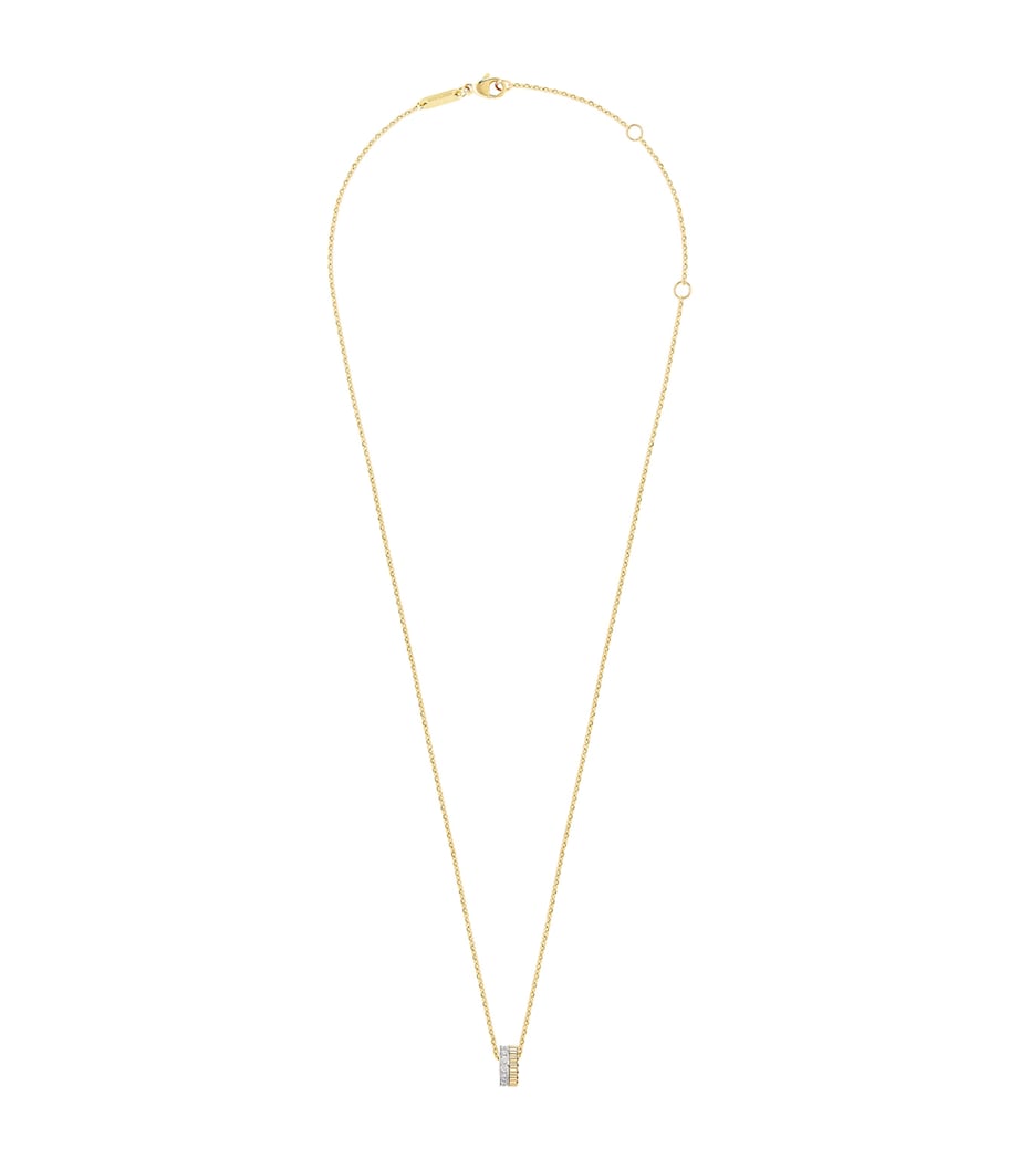 Yellow Gold and Diamond Quatre Radiant Edition Necklace GOLD Image 1