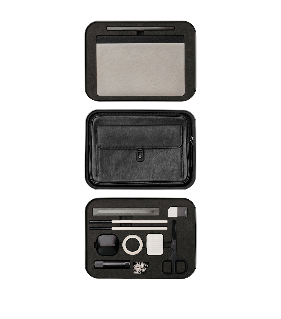 Bento Jot 3-Layer Stationary Storage Box BLACK Image 2