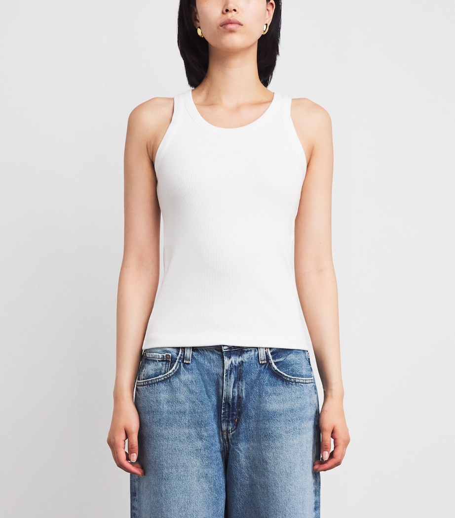 Ribbed Tank Top 137OWT OPTIC WHITE Image 3