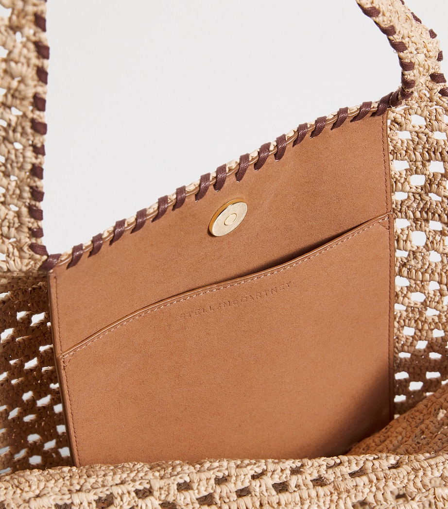 Raffia Baby Bella Tote Bag 9370 NATURAL/TAN Image 4