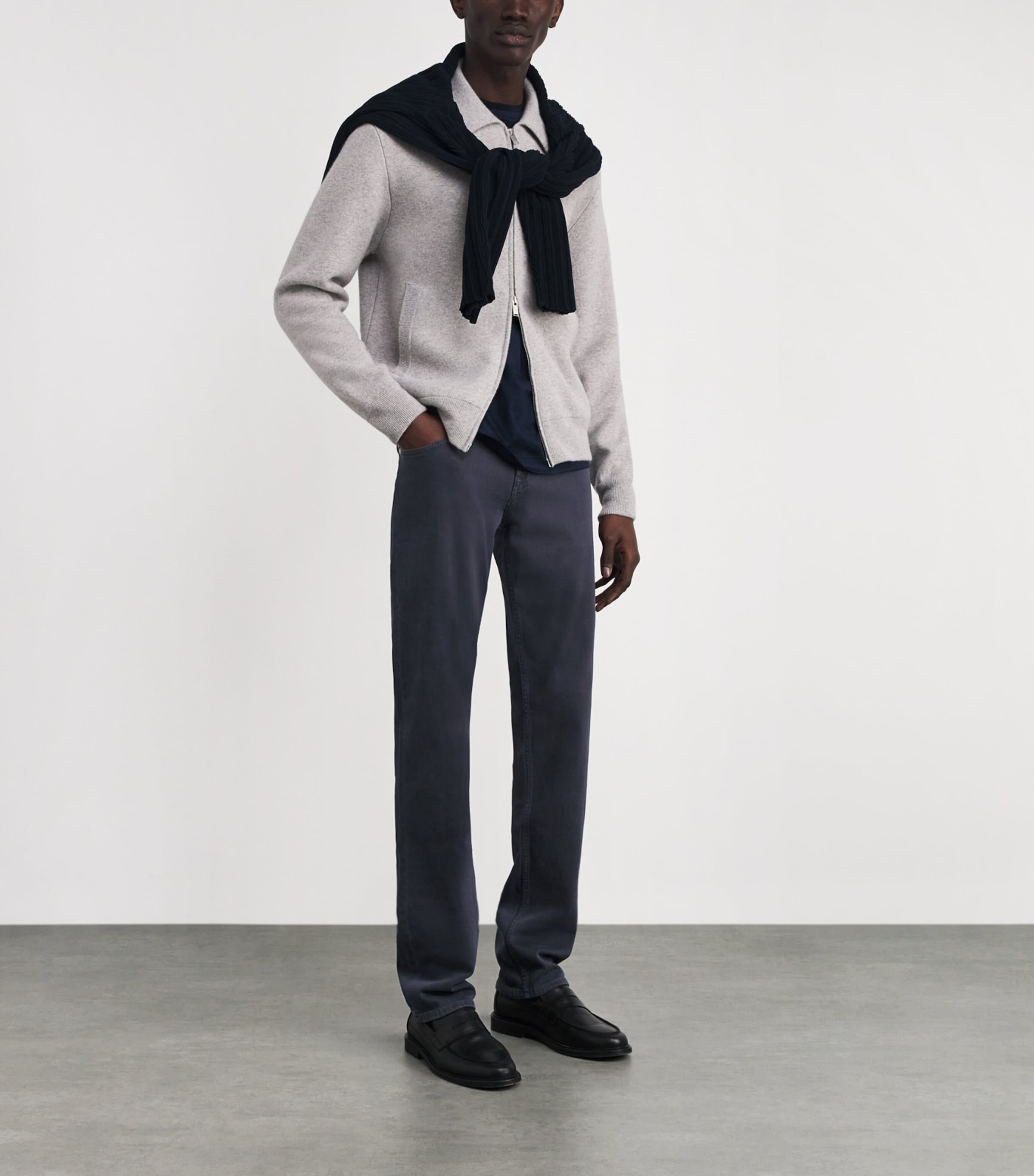 Cotton-Blend Straight Chinos LEFT HAND ULTRA Image 2