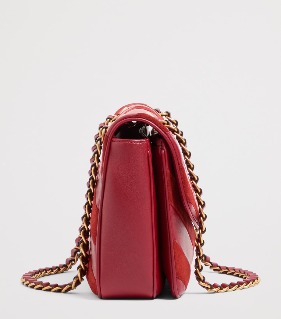 Valentino Garavani Lambskin Chevron Djuna Shoulder Bag Aqs Image 4