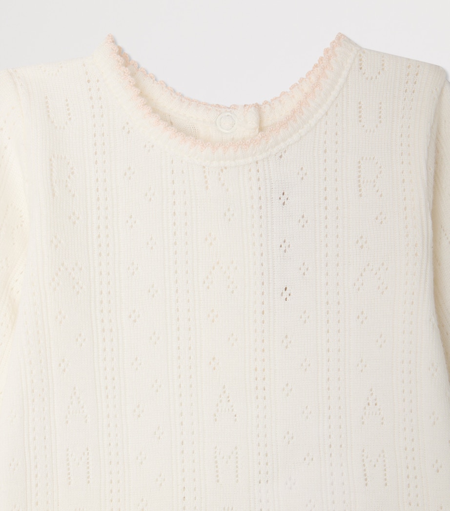 Cotton Top and Trousers Set (1-18 Months) BLANC LAIT Image 3