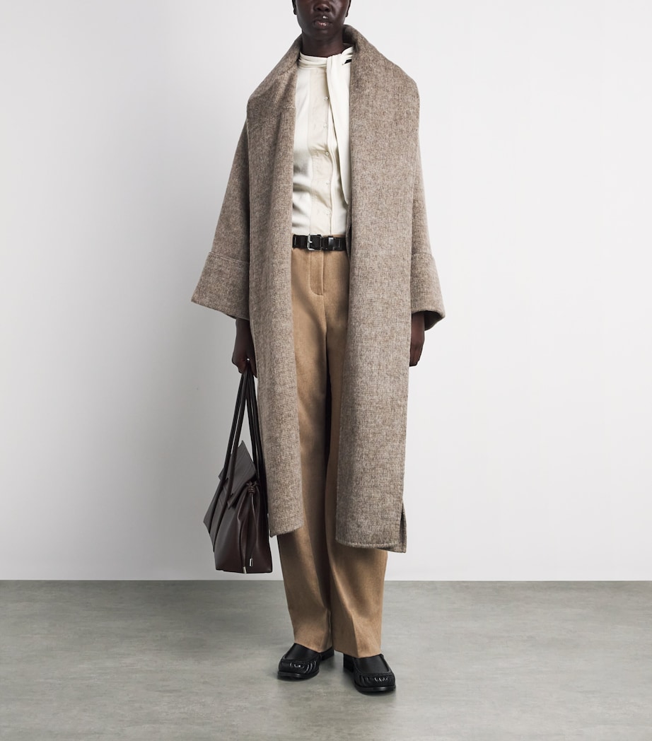 Lemaire Leather Link Belt Dark Brown Image 4