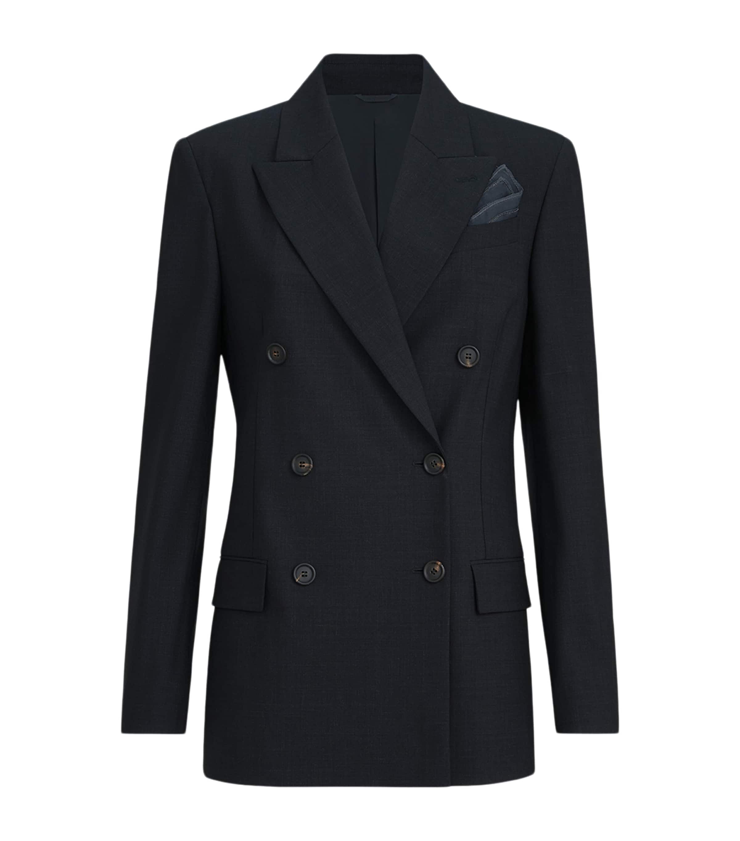 Brunello Cucinelli Womens Tropical Luxury Wool Blazer Image 1