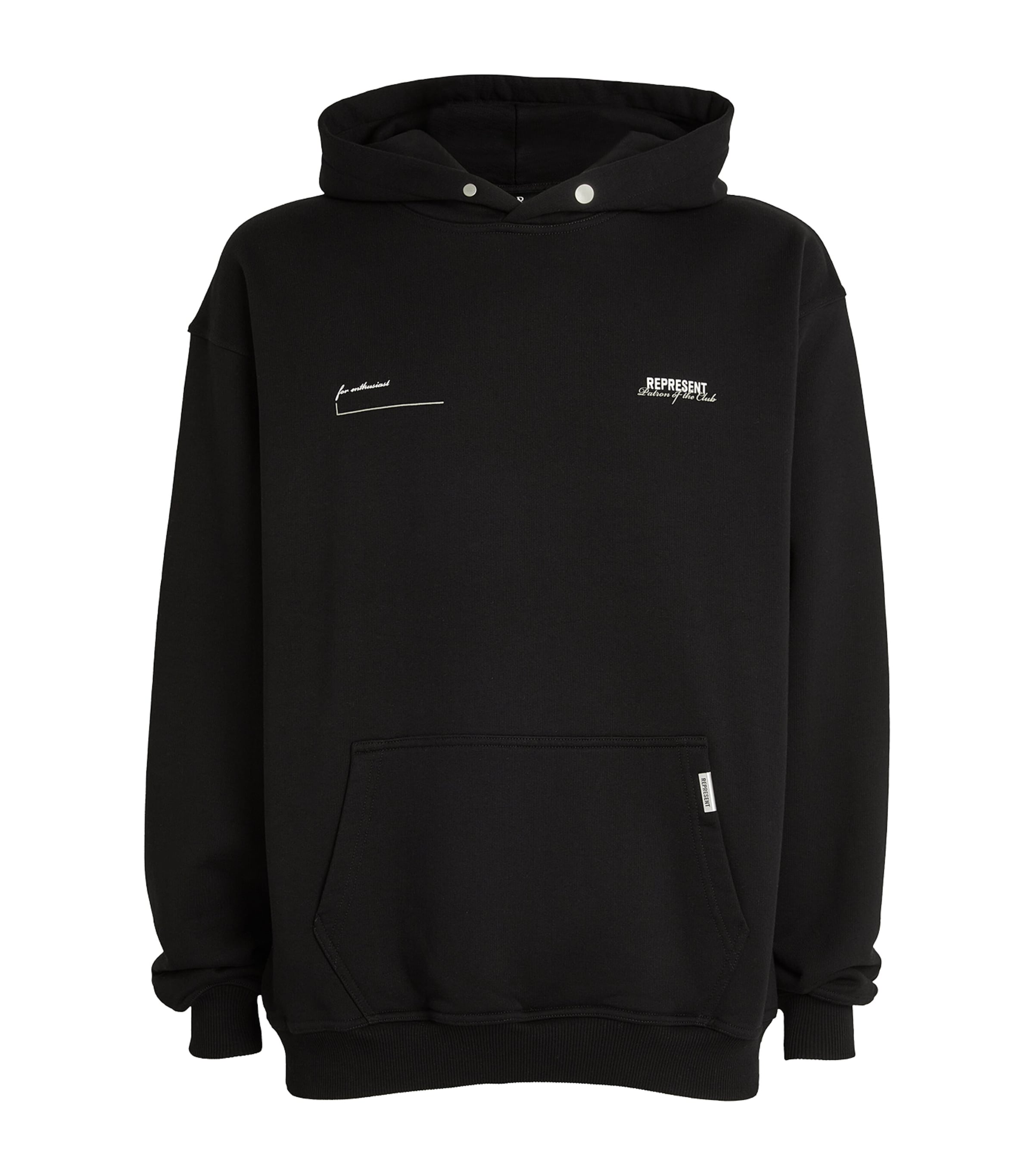 Shop Represent Patron Of The Club Hoodie In Black