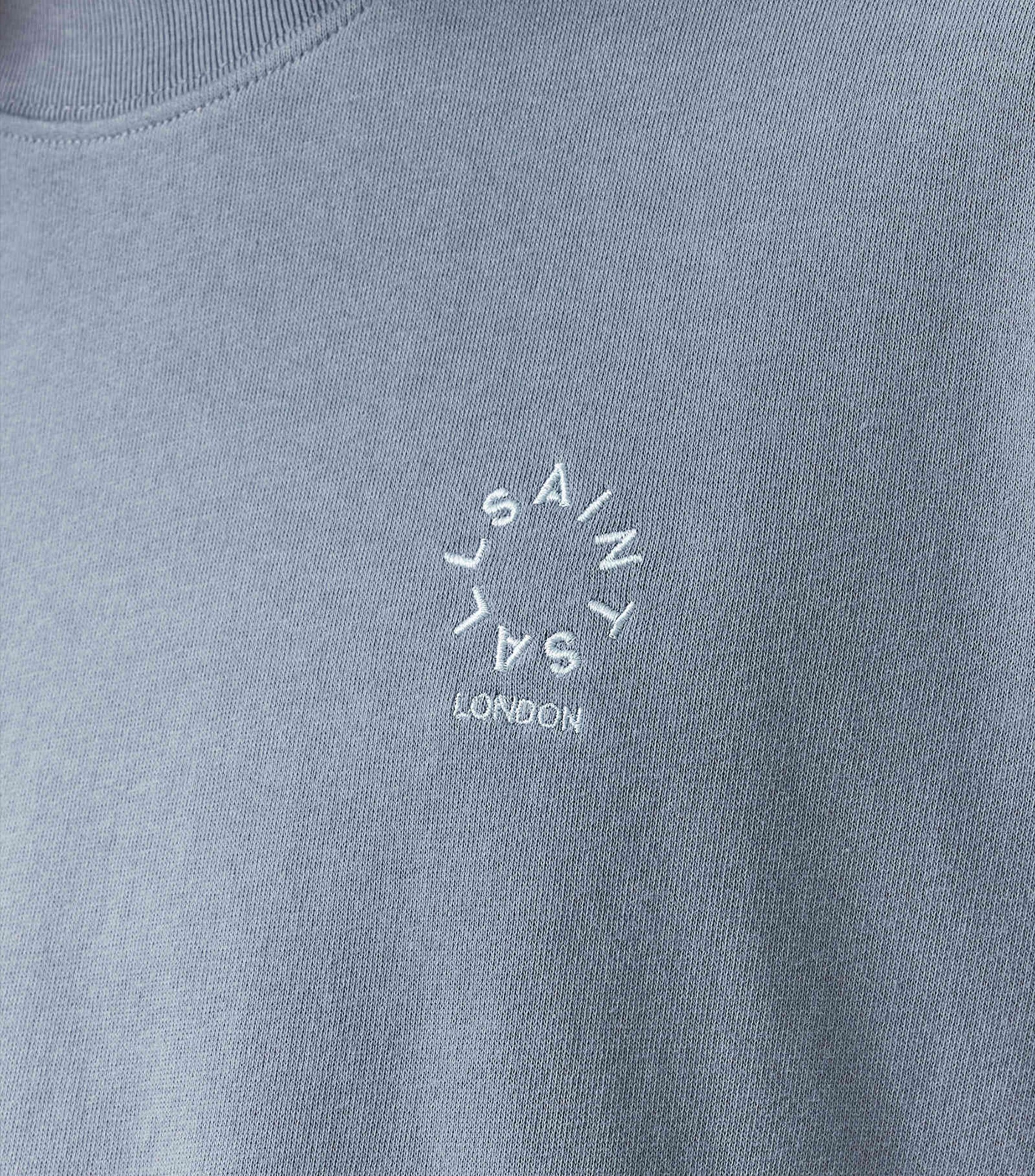 AllSaints Mens Organic Cotton Haven T-Shirt Maya Blue Image 5