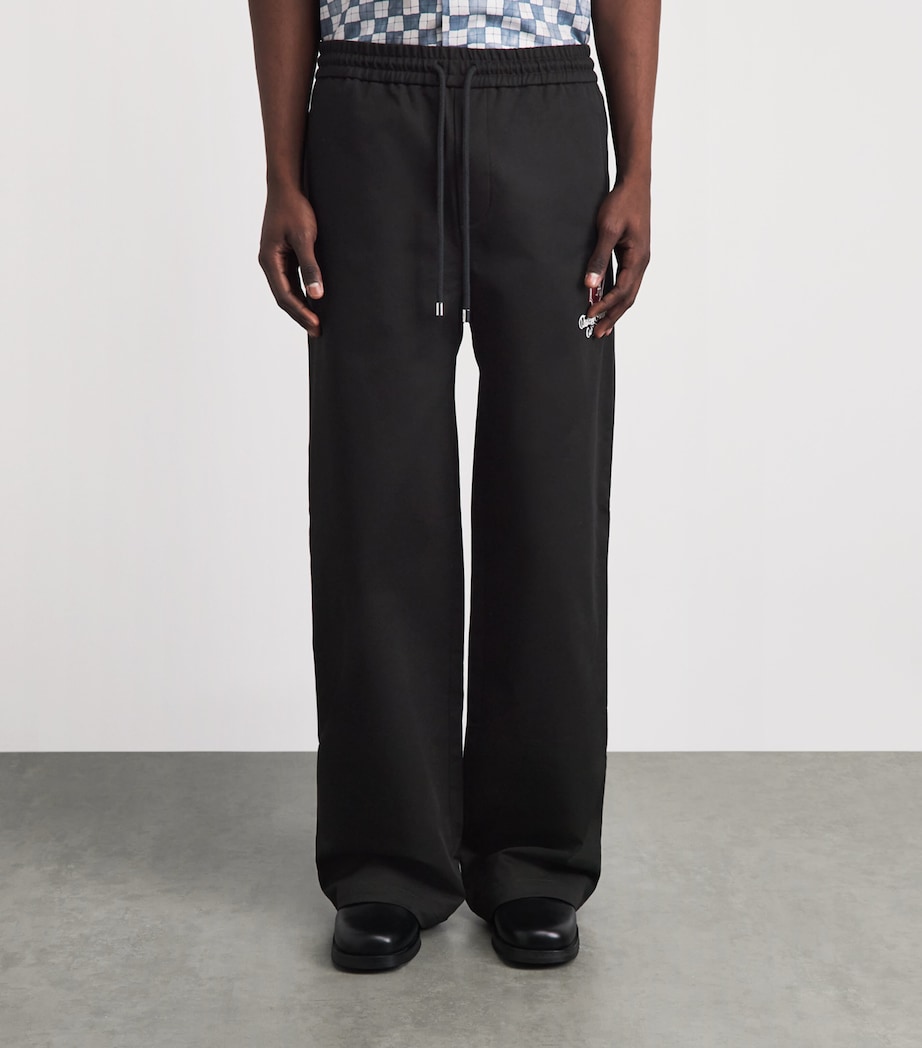AMIRI Mens Château California Straight Sweatpants Black Image 4